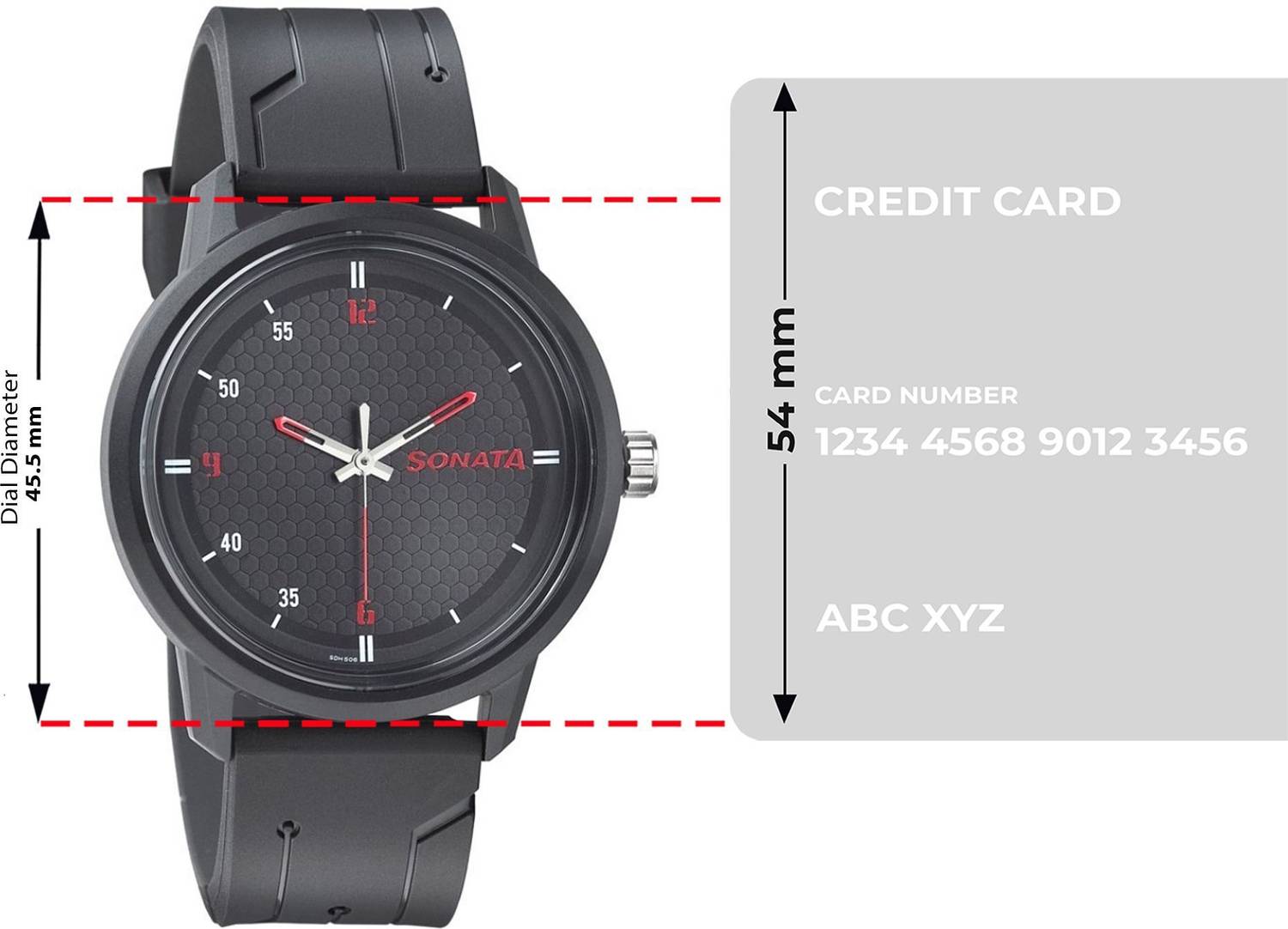 Sonata 77085PP04 Volt Black Dial Men's Watch - Image 4