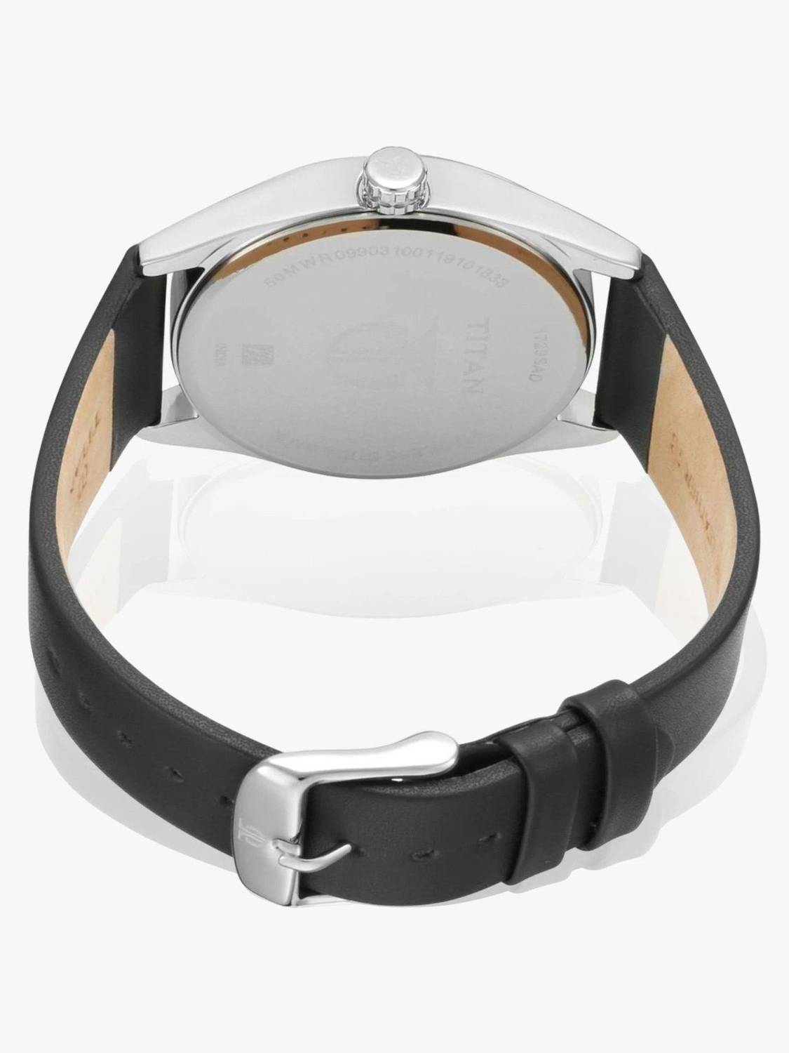 Titan 1729SL04 Workwear Black & Silver Dial Watch - Image 4