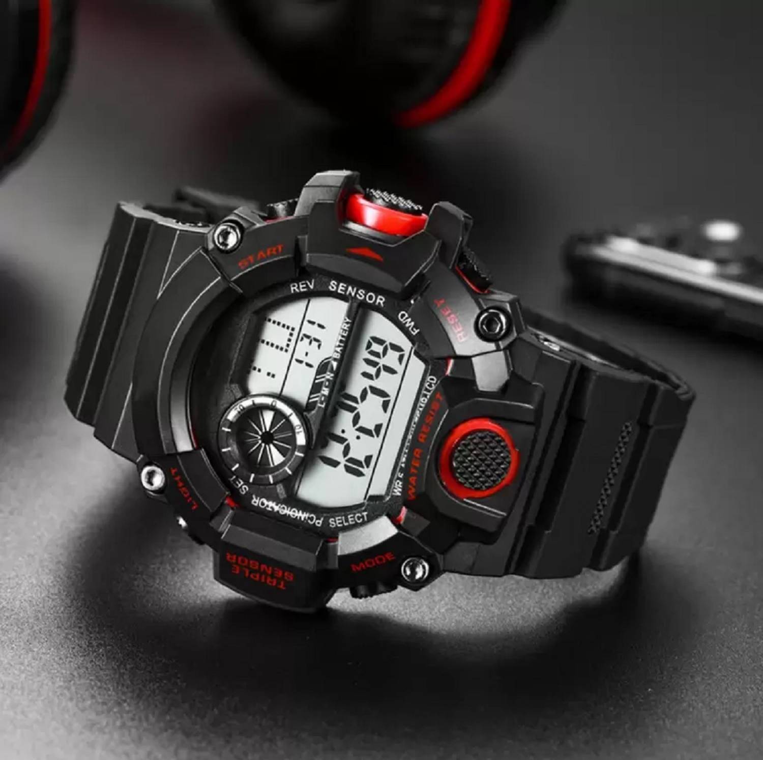 selloria Kids-G-Sport Look Band Shock Chronograph Watch - Image 5
