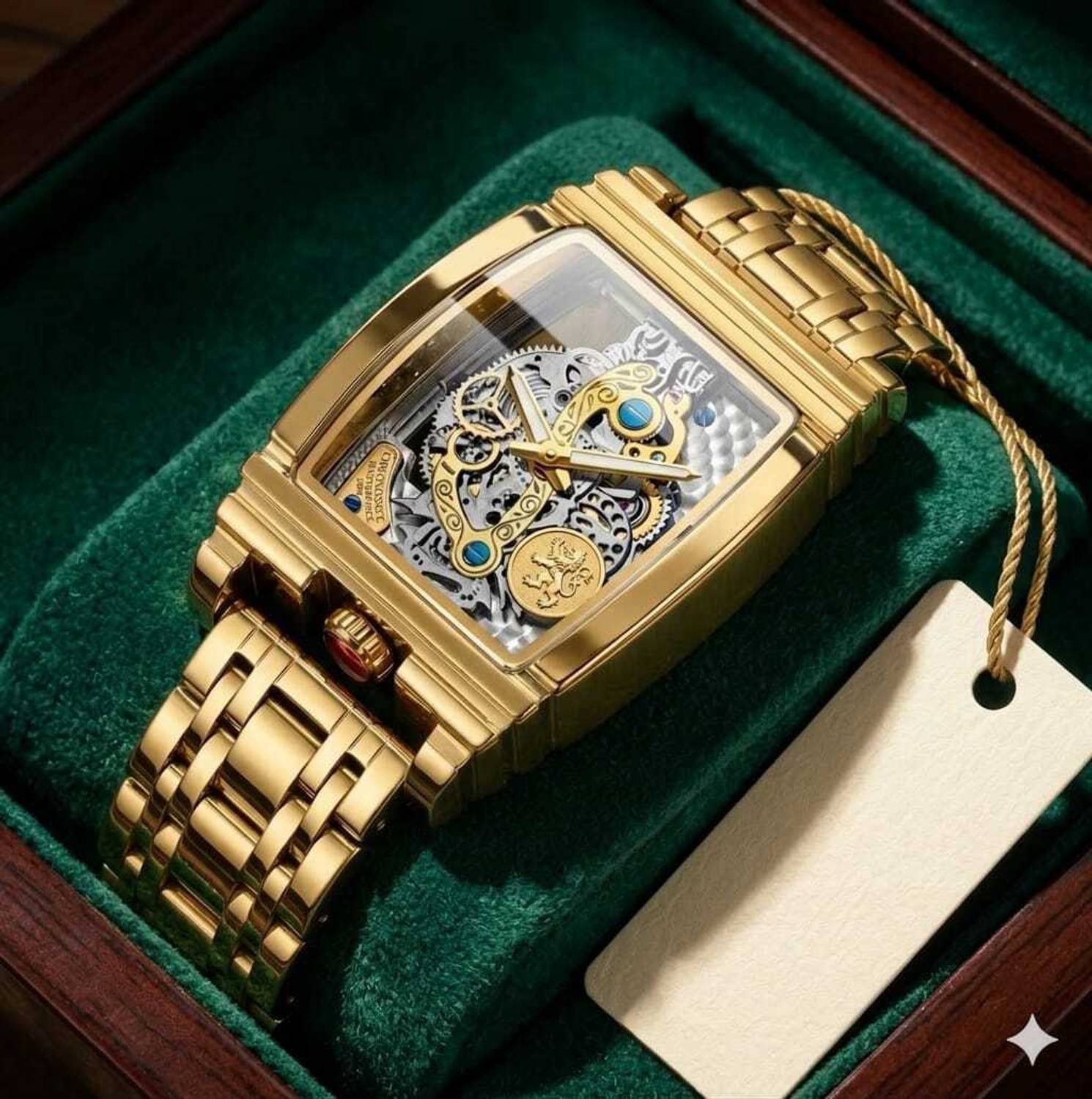 ROXTO Royal Skeleton Gold Watch - Image 1