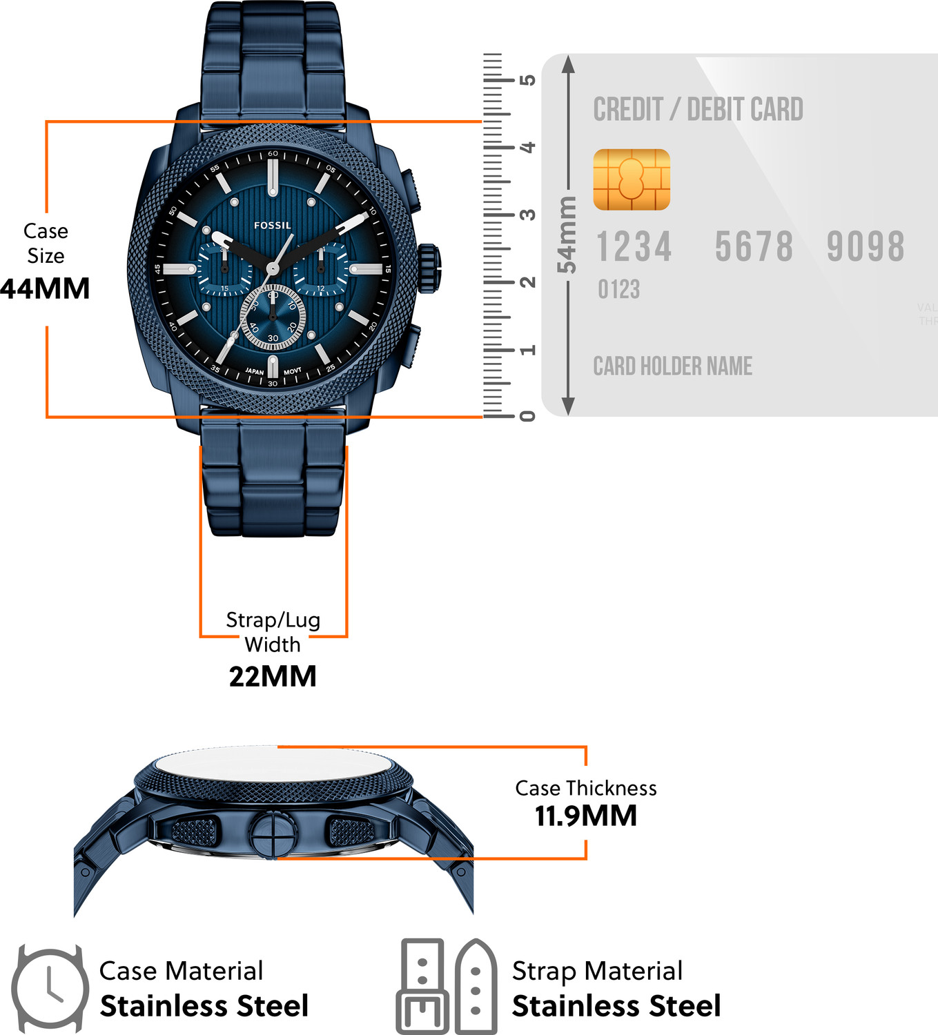 Image of FOSSIL Machine Machine Analog Watch - For Men