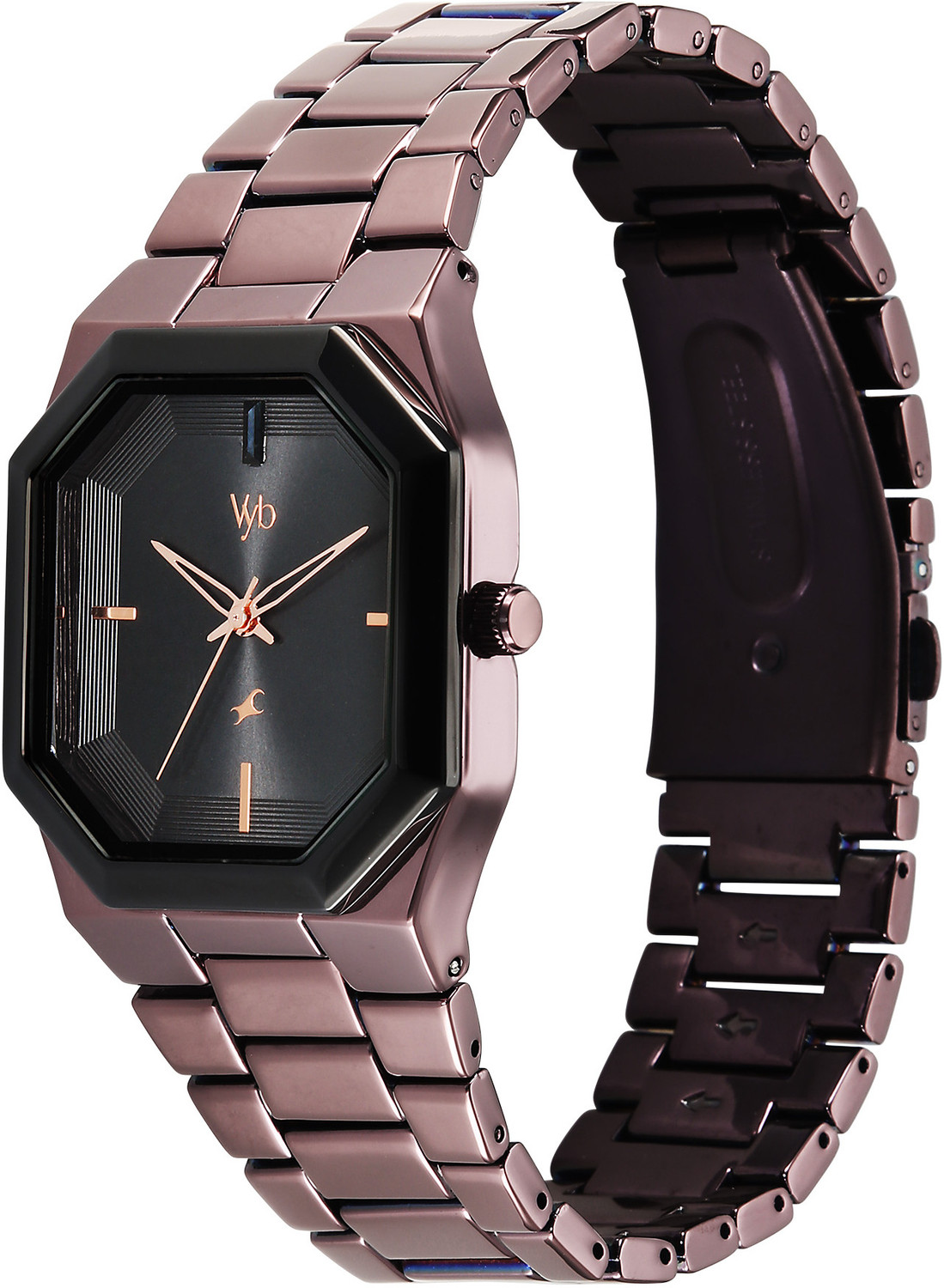 Image of Fastrack Vyb Pioneer Fastrack Vyb Pioneer Quartz Black Dial Brown Strap Analog Watch - For Men