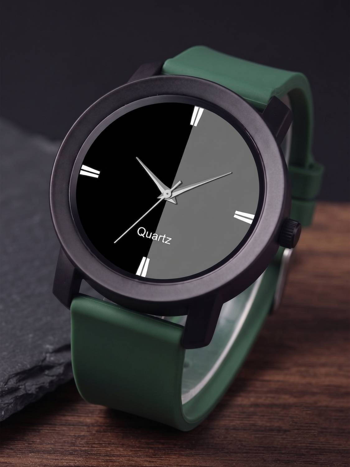 Praizy Times Silicon Strap Analog Watch - Men - Image 1
