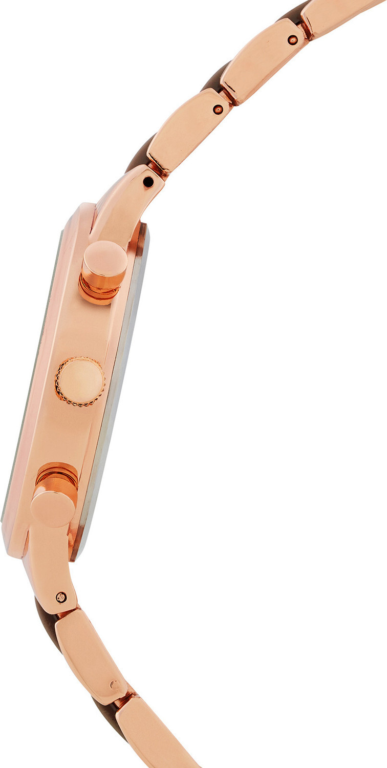 Image of Joker & Witch Clara Royale Taupe and Rose Gold Dual-Tone Watch with a Classic Taupe Dial Analog Watch - For Women