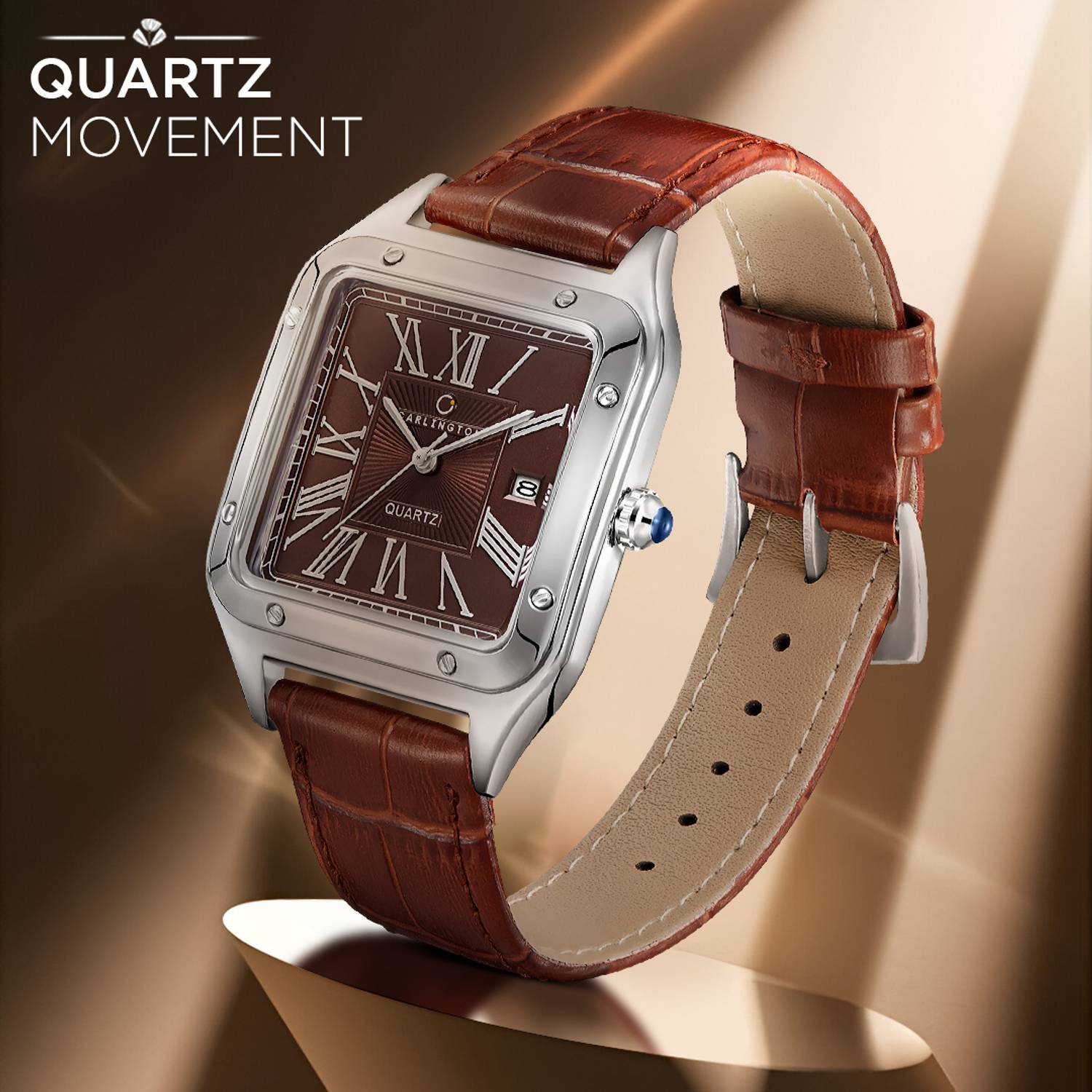 Carlington CT 4050 Brown Men's Watch - Image 3