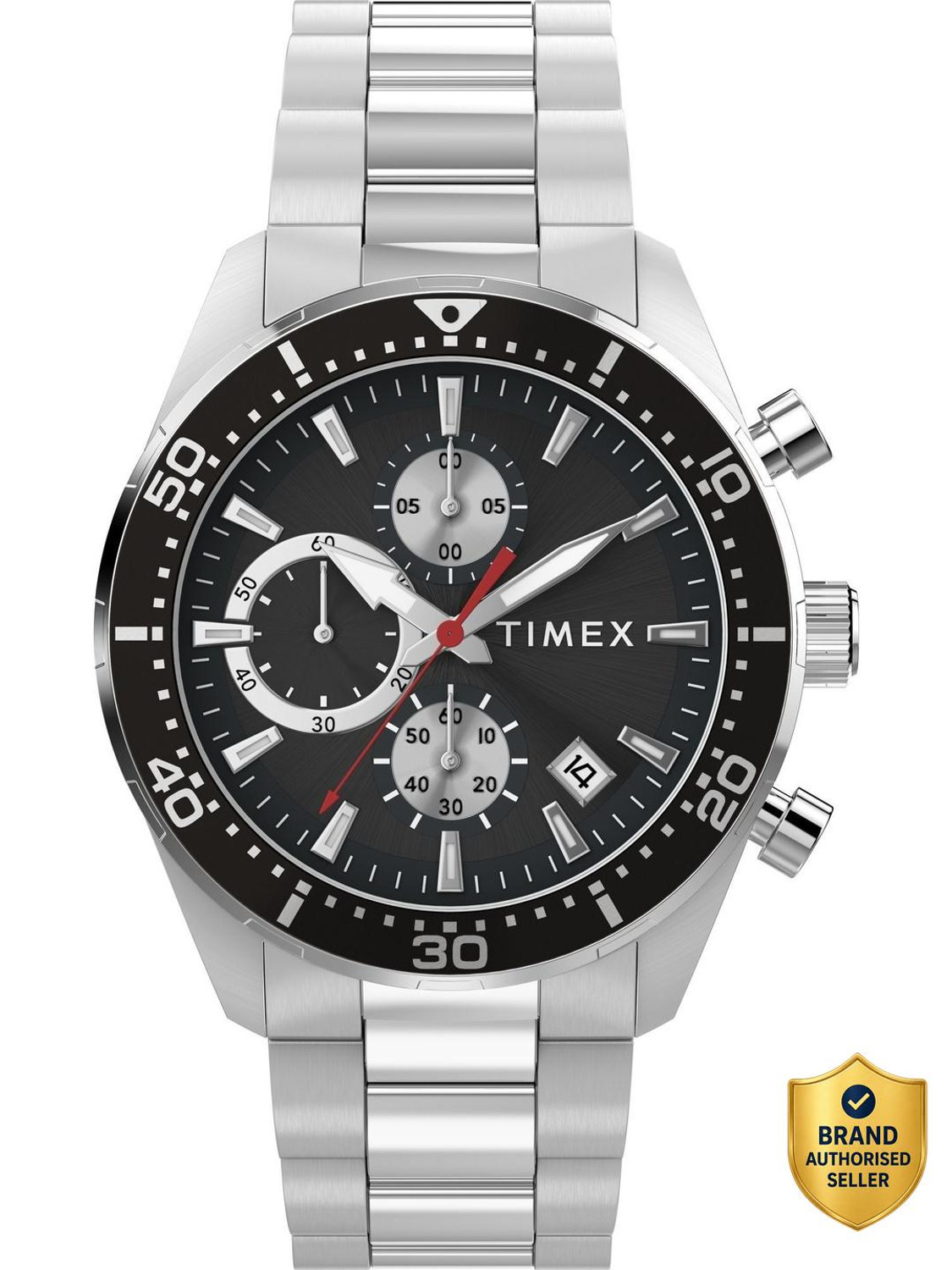 Image of TIMEX Ridgefield Chronograph Black Dial Analog Watch - For Men
