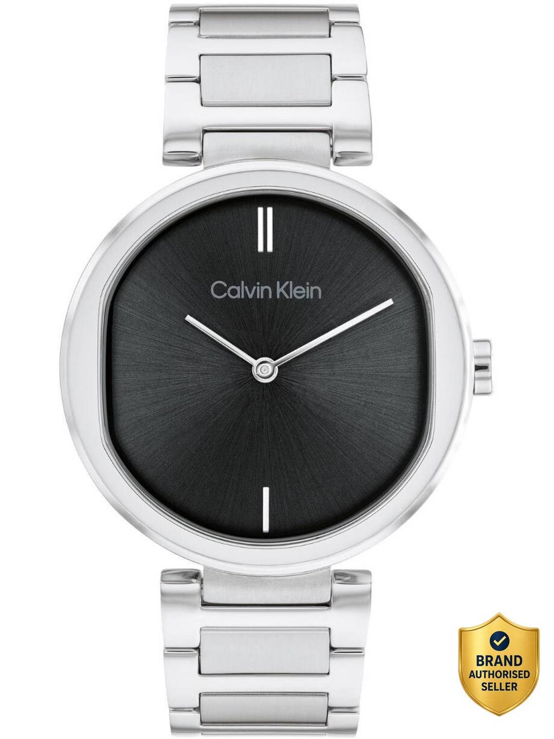Calvin Klein Ck Sensation Qtz Basic Slim BlaRound Dial / Analog Watch - For Women