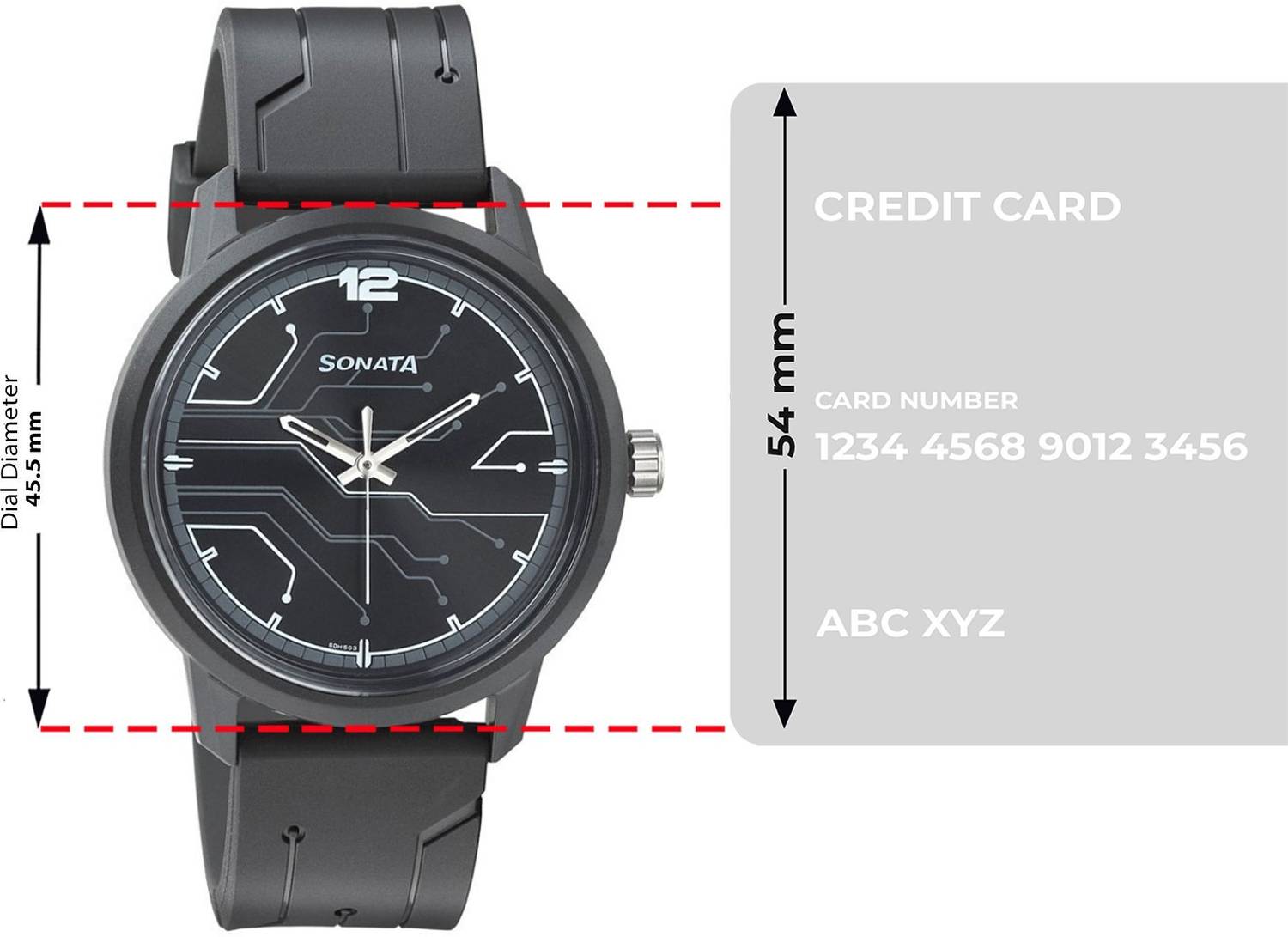 Sonata Volt Black Dial Men's Watch - Image 4