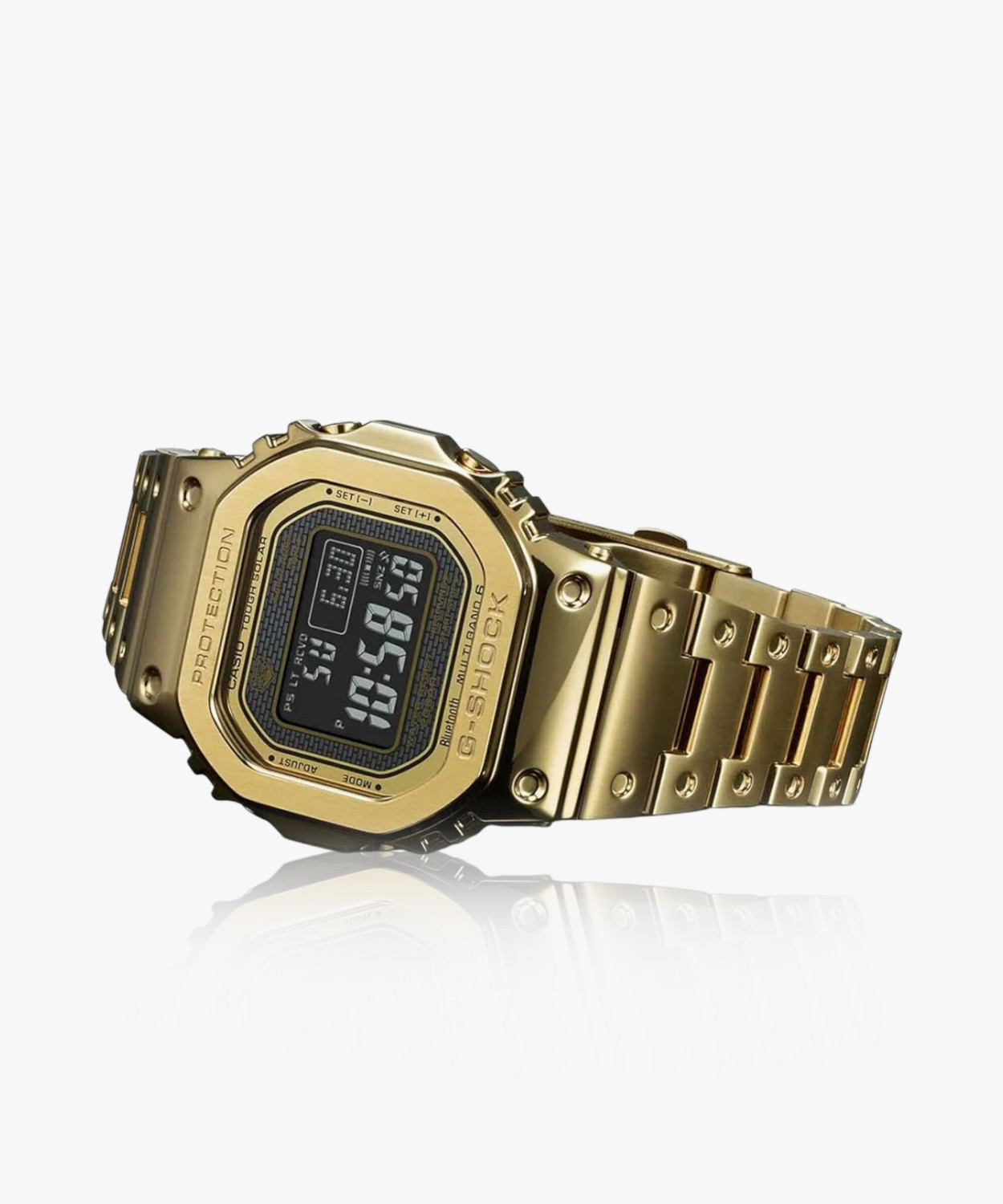 Image of CASIO GMW-B5000GD-9DR G-Shock Gold Ip Dial Gold Ip Solid Band Digital Watch - For Men