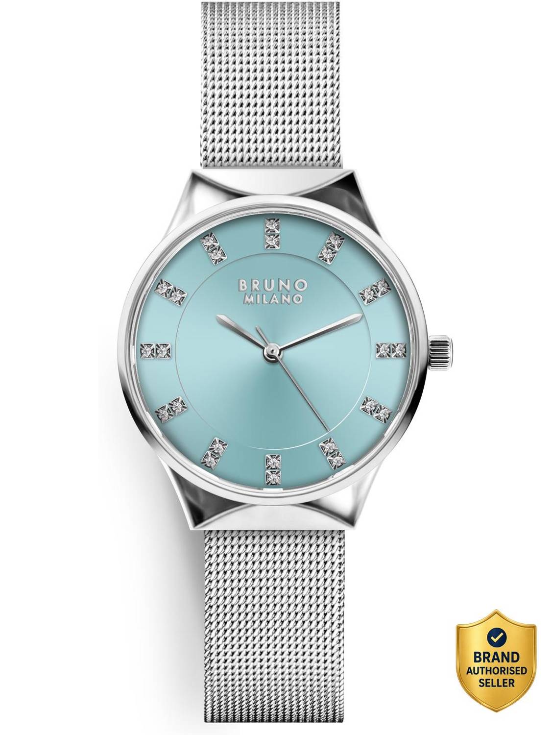 Bruno Milano Stylish Mesh Blue SIlver watch for Women Analog Watch  - For Women