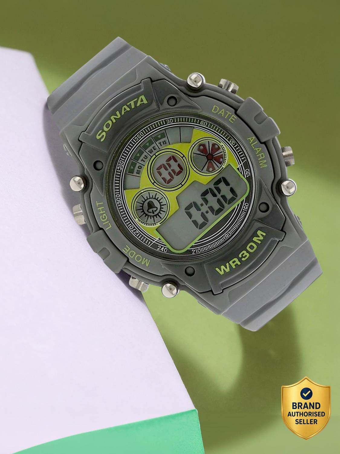 SONATA NP77006PP02 SF Digital Grey Watch - Men - Image 1