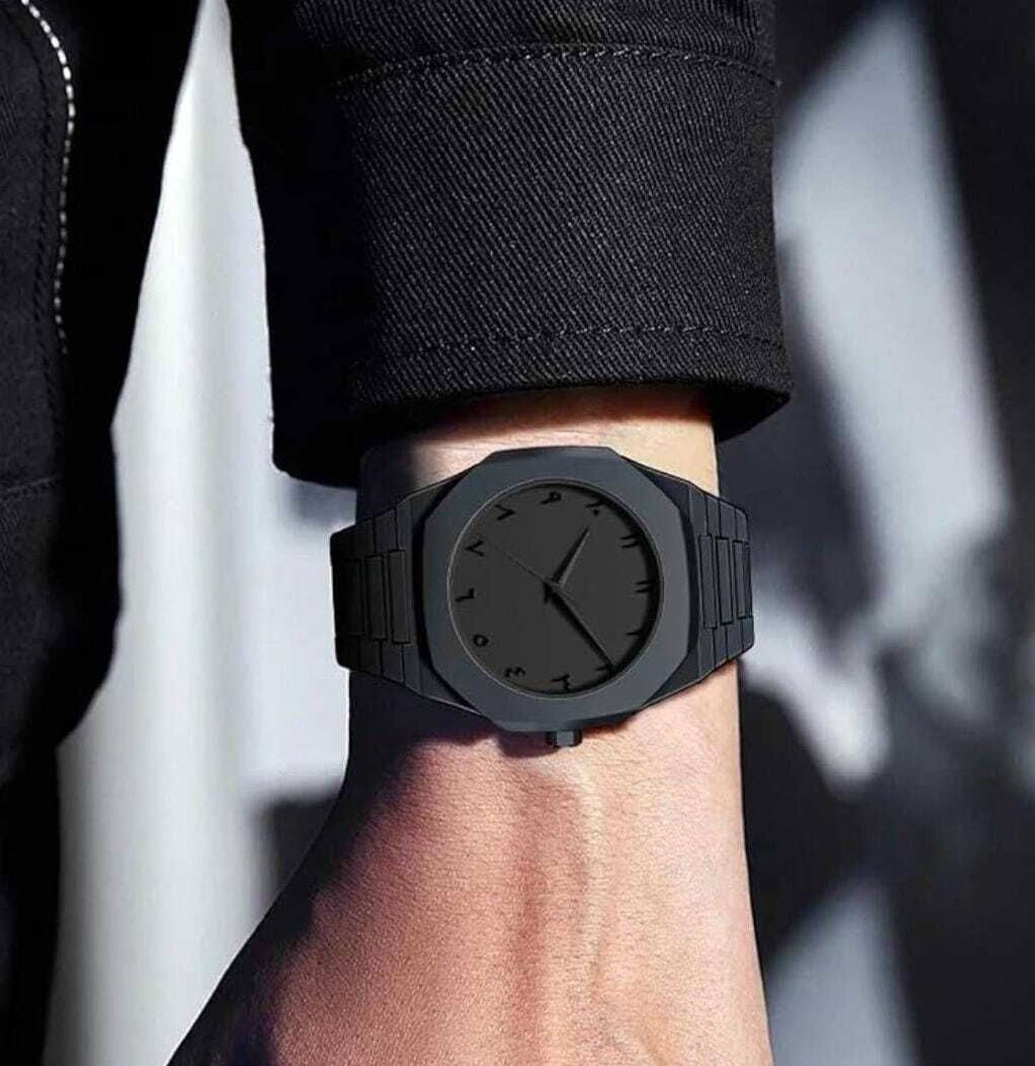 genzzz Black Aura watch With arabic dial analog watch Analog Watch