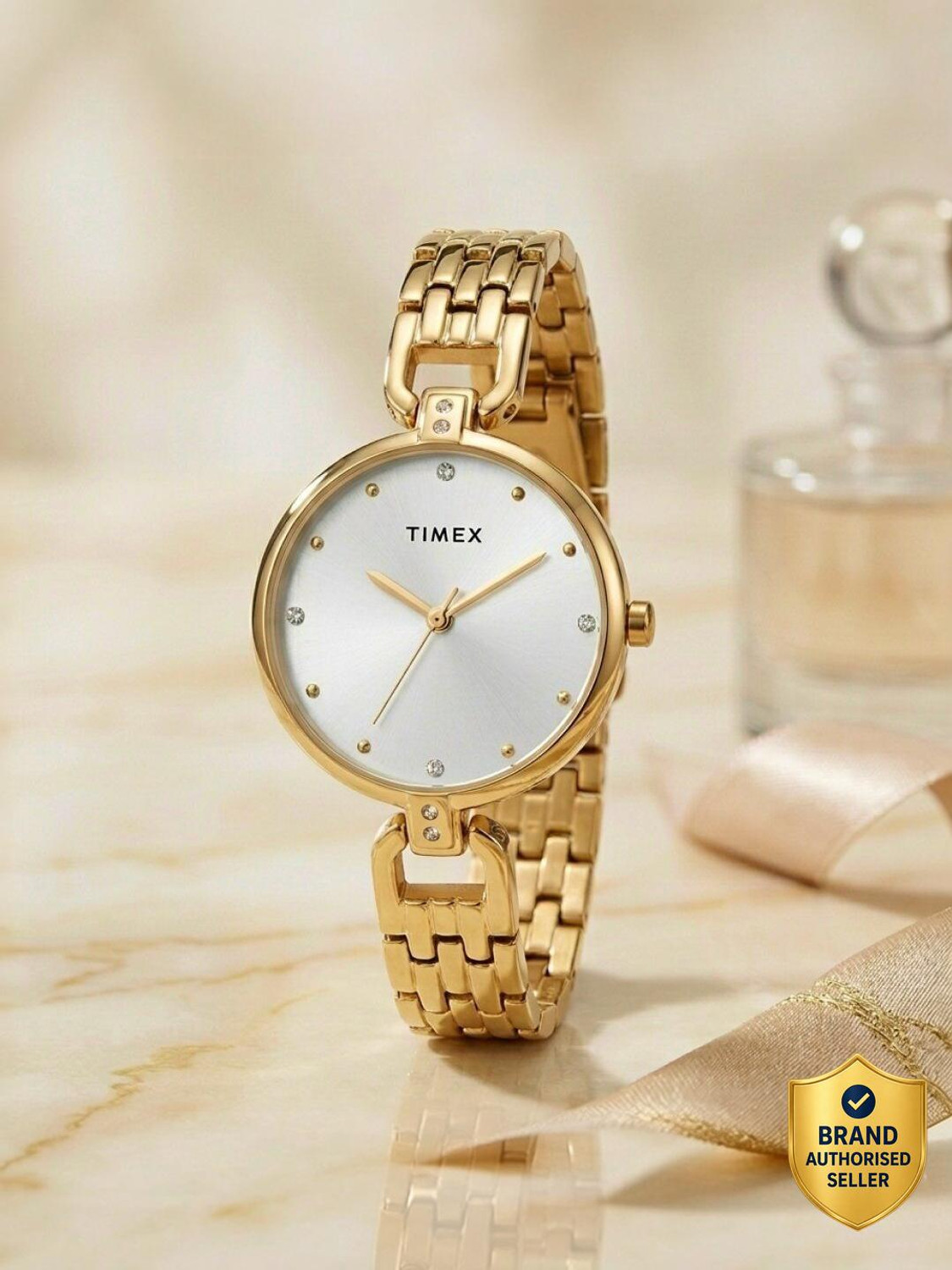 Image of TIMEX Silver Dial Analog Watch - For Women