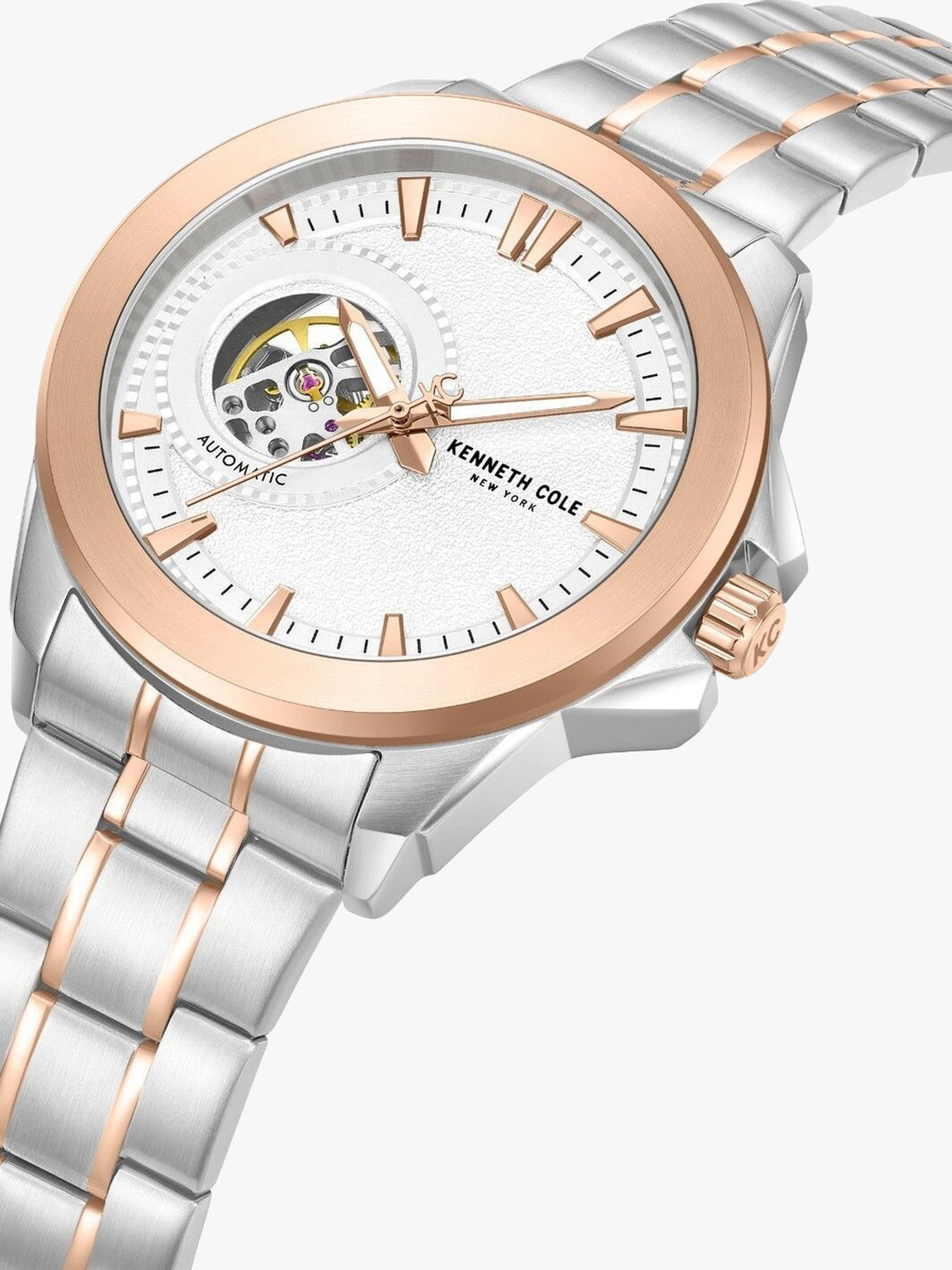 Image of Kenneth Cole Cole Special 2025 Automatic Rose Gold Round Dial Men's Watch / Analog Watch - For Men