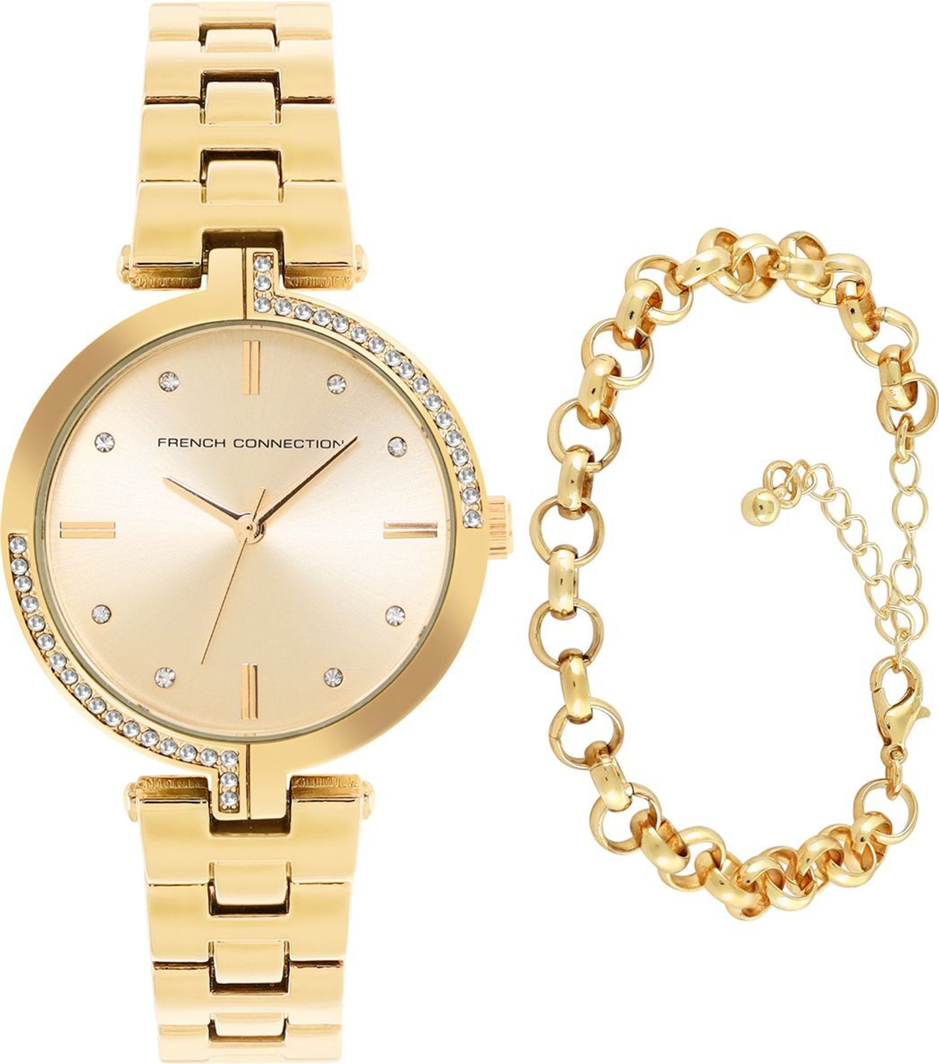 Image of French Connection Stylish Combination Perfect Gift set Analog Watch - For Women