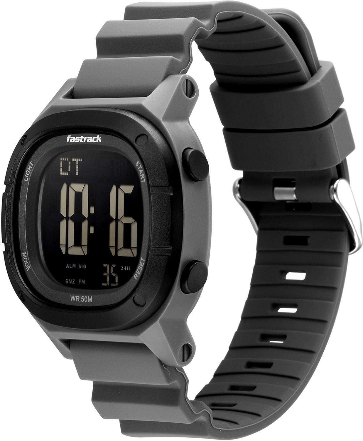Image of Fastrack StreetStyle 9 StreetStyle 9 Multifunction Digital Dial Gunmetal Grey Silicon Strap Digital Watch - For Men & Women