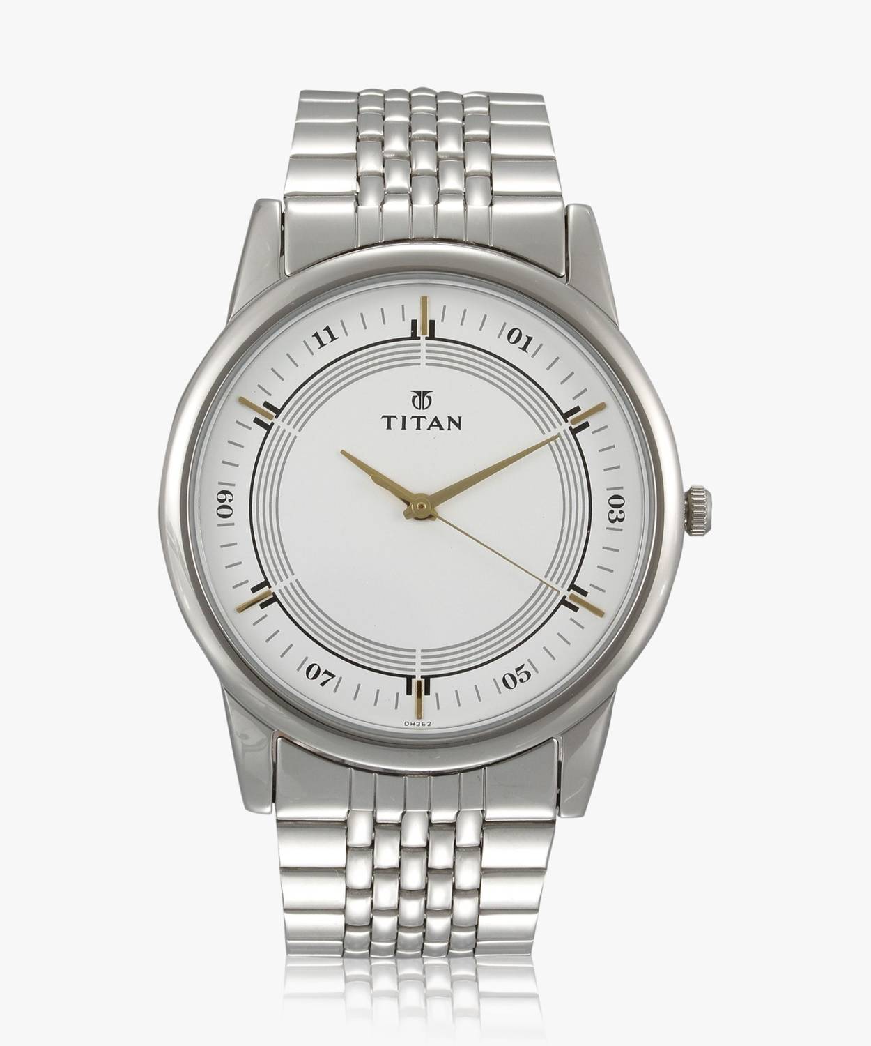 Titan NP1773SM01 White Dial Silver Metal Strap Analog Watch - Image 5