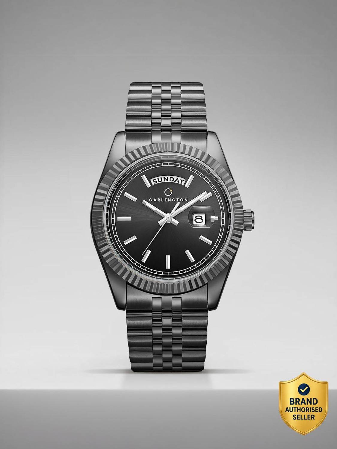 Carlington CT 8888 Black Men's Watch - Image 1