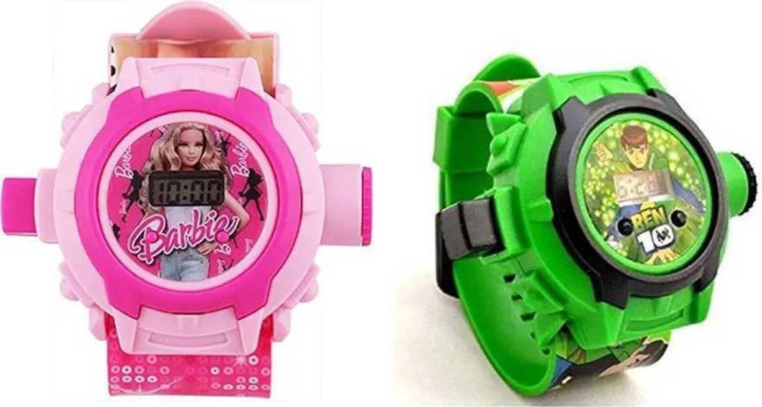 3 Jokers Spiderman Ben10 Combo offer Watch for Kids Projector kids watch Super Hero Digital Watch  - For Boys & Girls