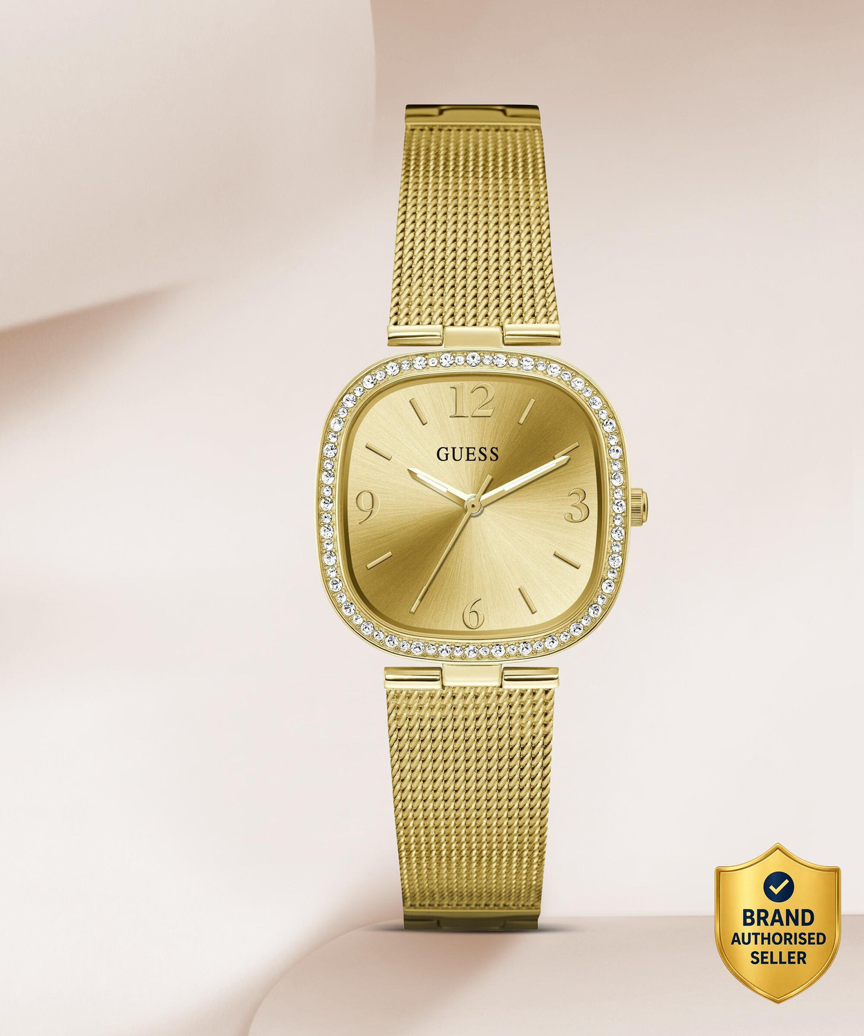 Image of GUESS Analog Champagne Dial Women's Watch GW0354L2 Champagne Dial Analog Watch - For Women