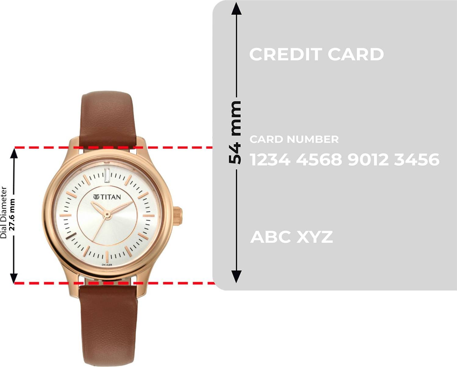 Titan 2638WL01 Quartz Silver Dial Brown Leather Strap Watch for Women - Image 4