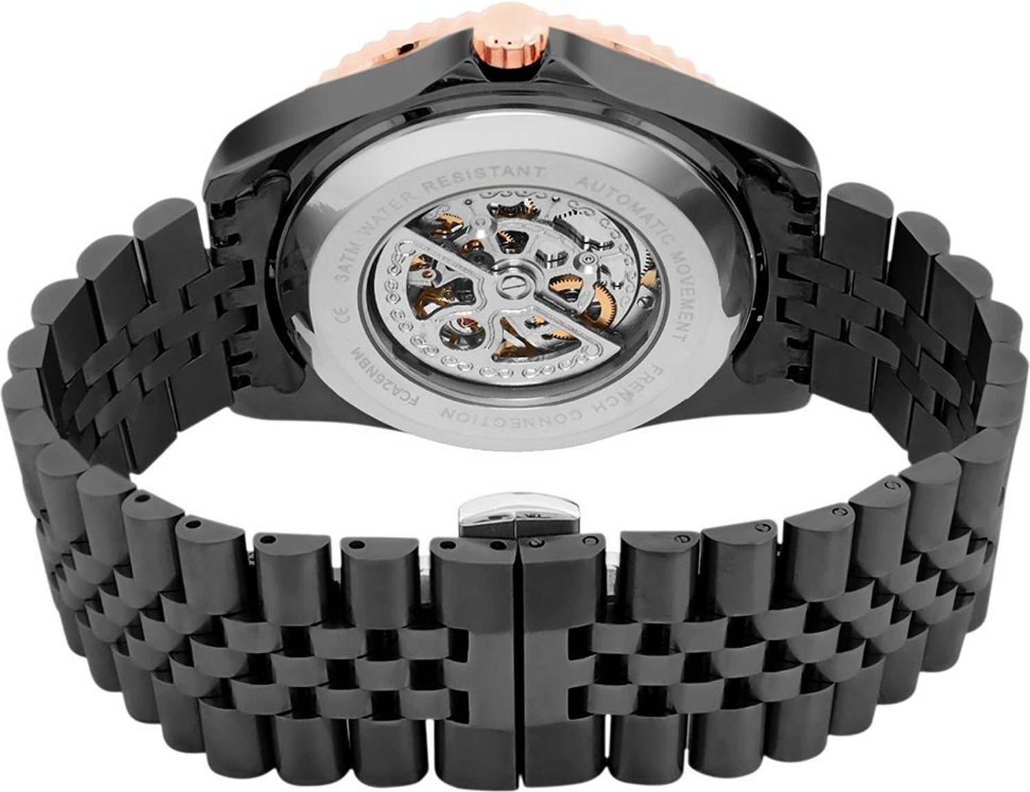 French Connection Aether Drive Green Automatic Watch - Image 5