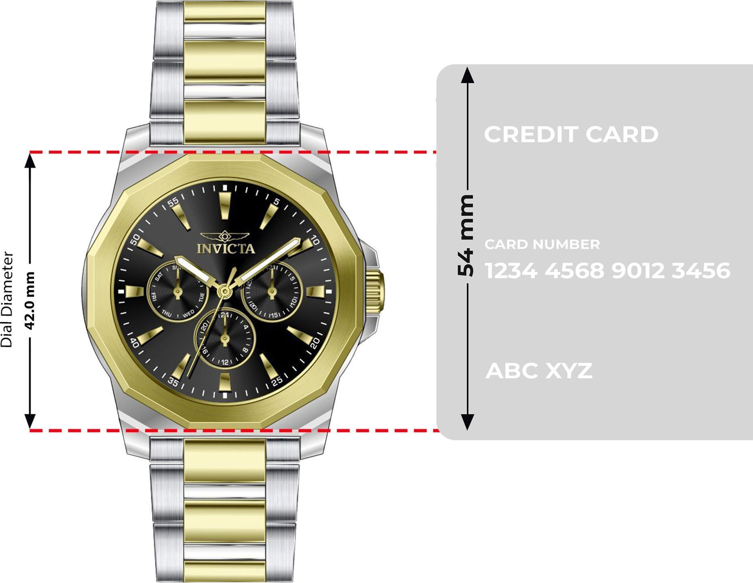 Image of INVICTA 46845 Speedway Quartz Black Dial Analog Watch - For Men