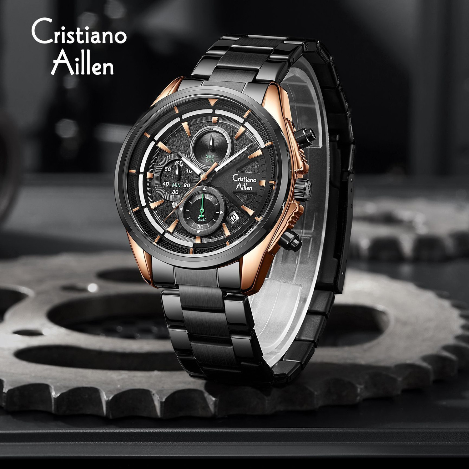 Image of Cristiano Aillen CA-8890 Luxury Classic Waterproof Analog Watch - CA-8890 Analog Watch - For Men
