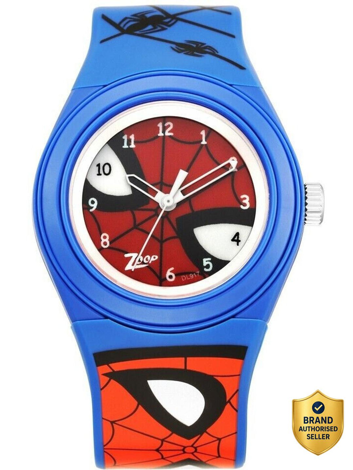 Zoop Zoop Marvel Spiderman Red Dial Blue PlasticStrap Analog Watch  - For Boys