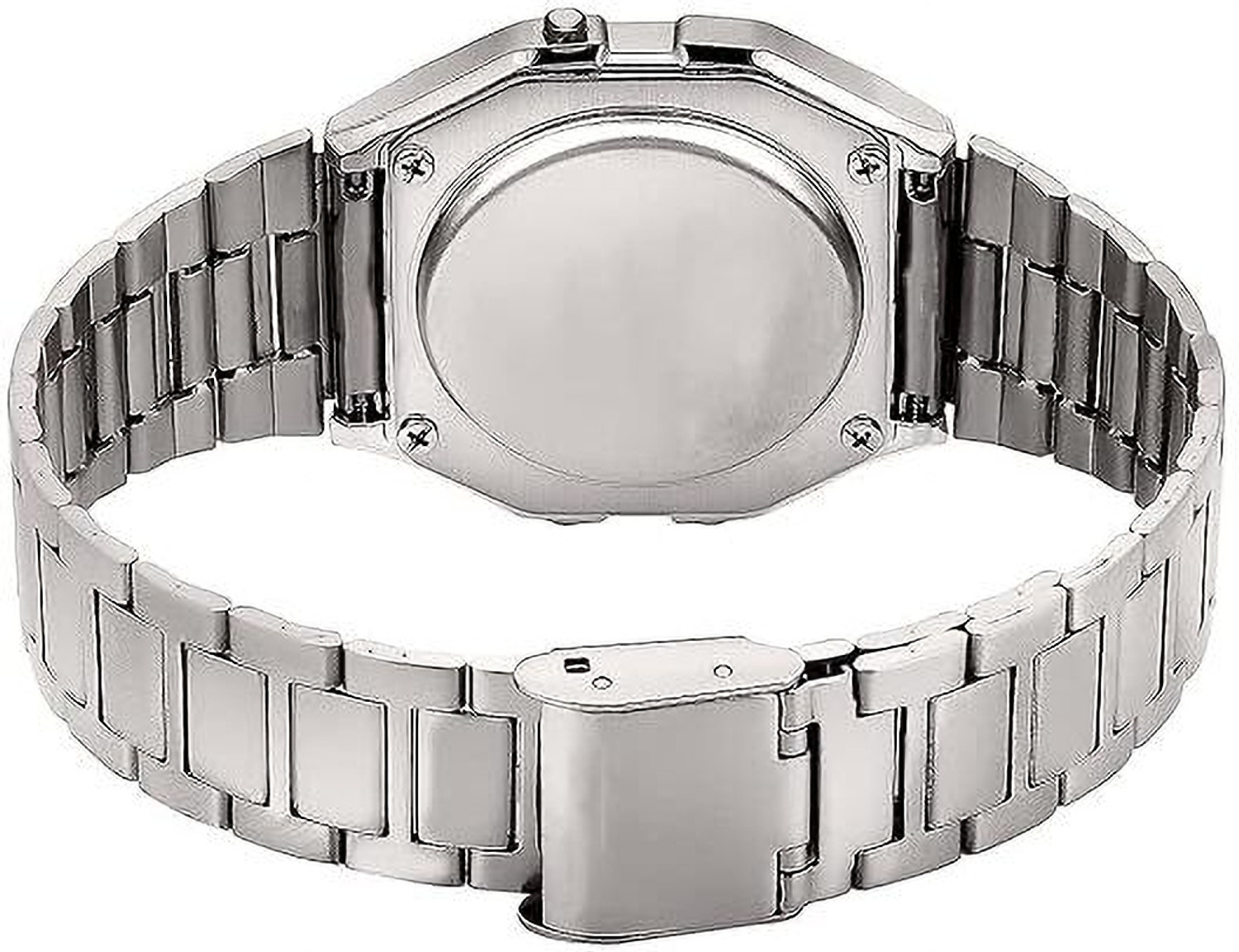 Image of NAYABE Digital Watch, Gold Stainless Steel Bracelet NAYABE Alarm, Water Resistant LED Display, Vintage Style for Men and Women Digital Watch - For Men & Women