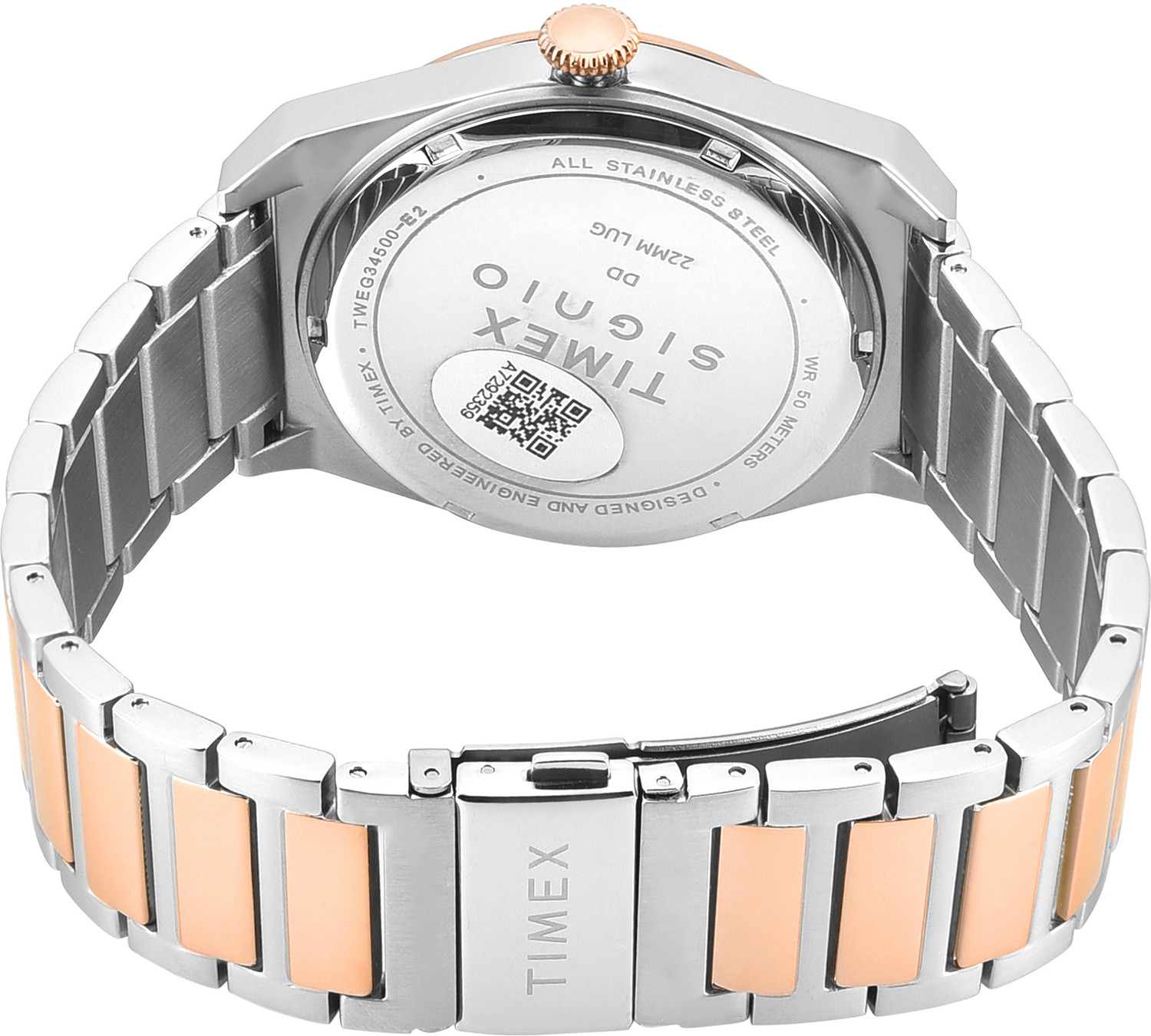 Image of TIMEX Signio Round 42mm Grey Dial Analog Watch - For Men TWEG34500