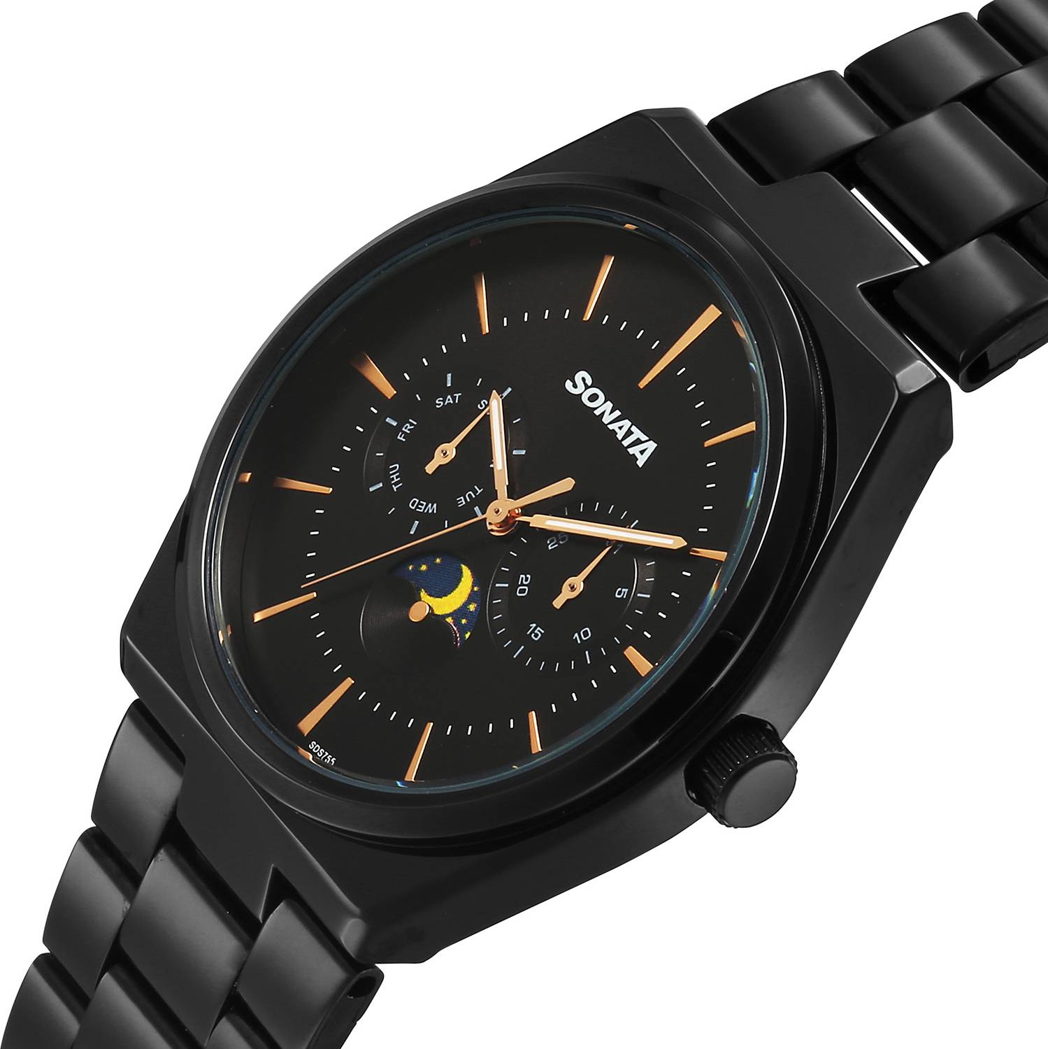 Sonata Festive 2.0 Black Men's Watch - Image 4
