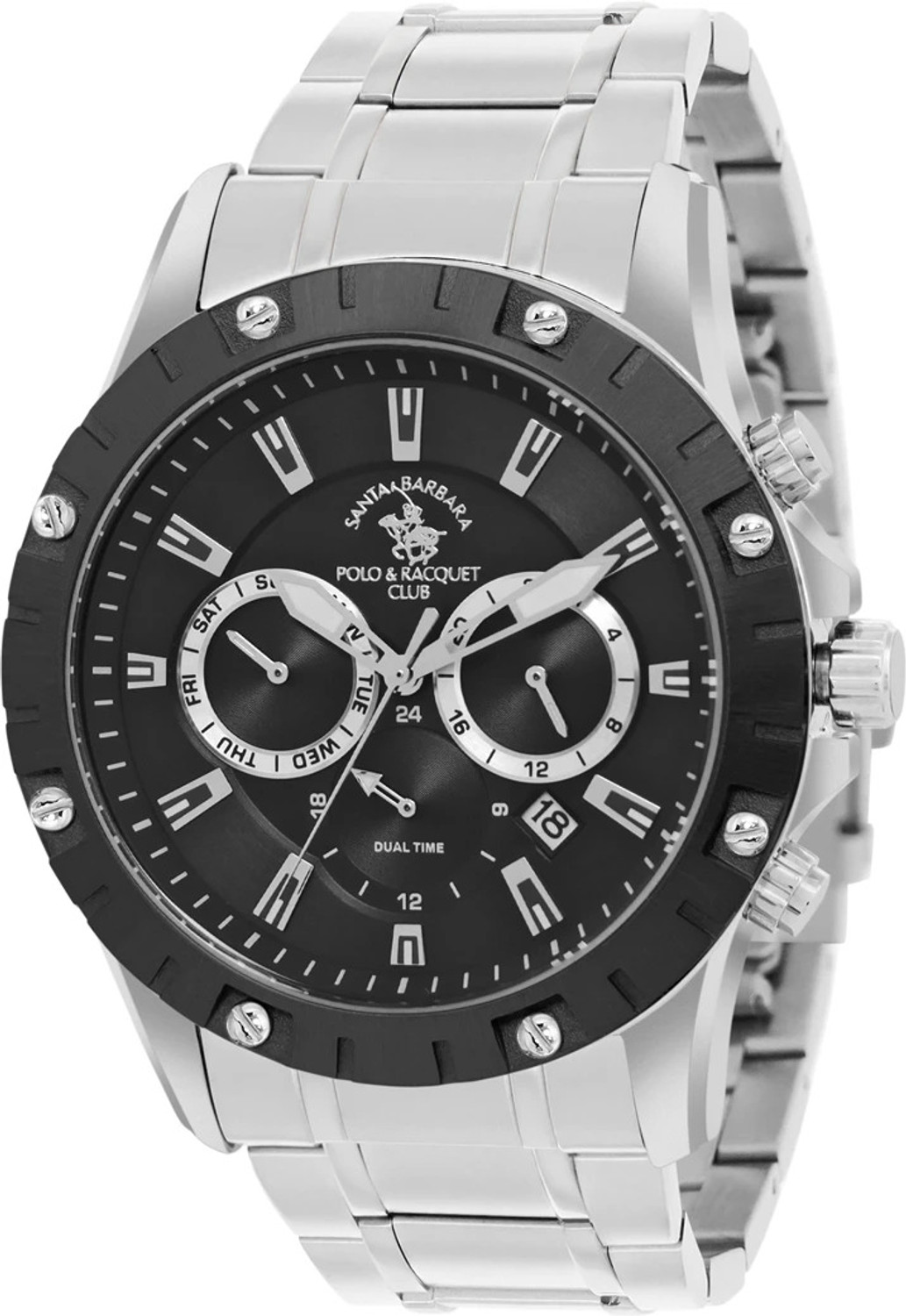 Image of Santa Barbara Polo & Racquet Club SB.1.10545-1 Chronograph Black Dial Quartz Analog Watch - For Men