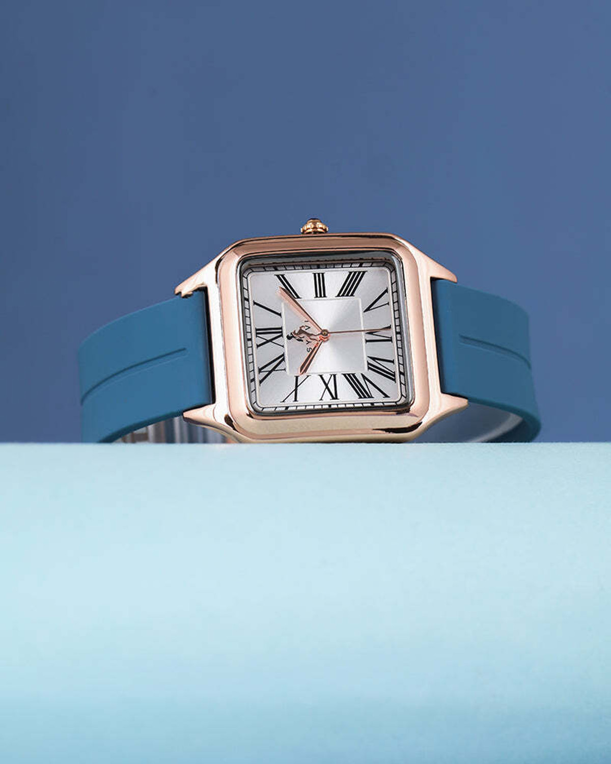Image of Sylvi Opus Sky Blue Silicone Strap Watch for Men SY-1037-OPUS-SILICONE Analog Watch - For Men