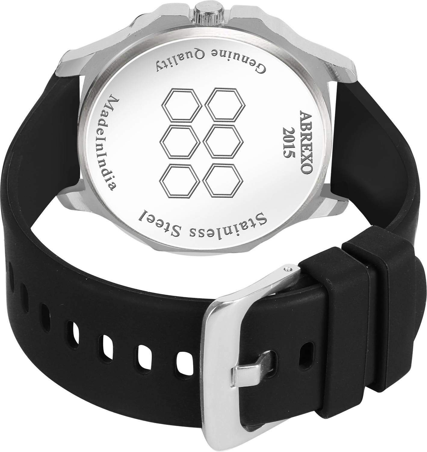 ABREXO Abx8200 Silver Chrono Look Watch - Image 4