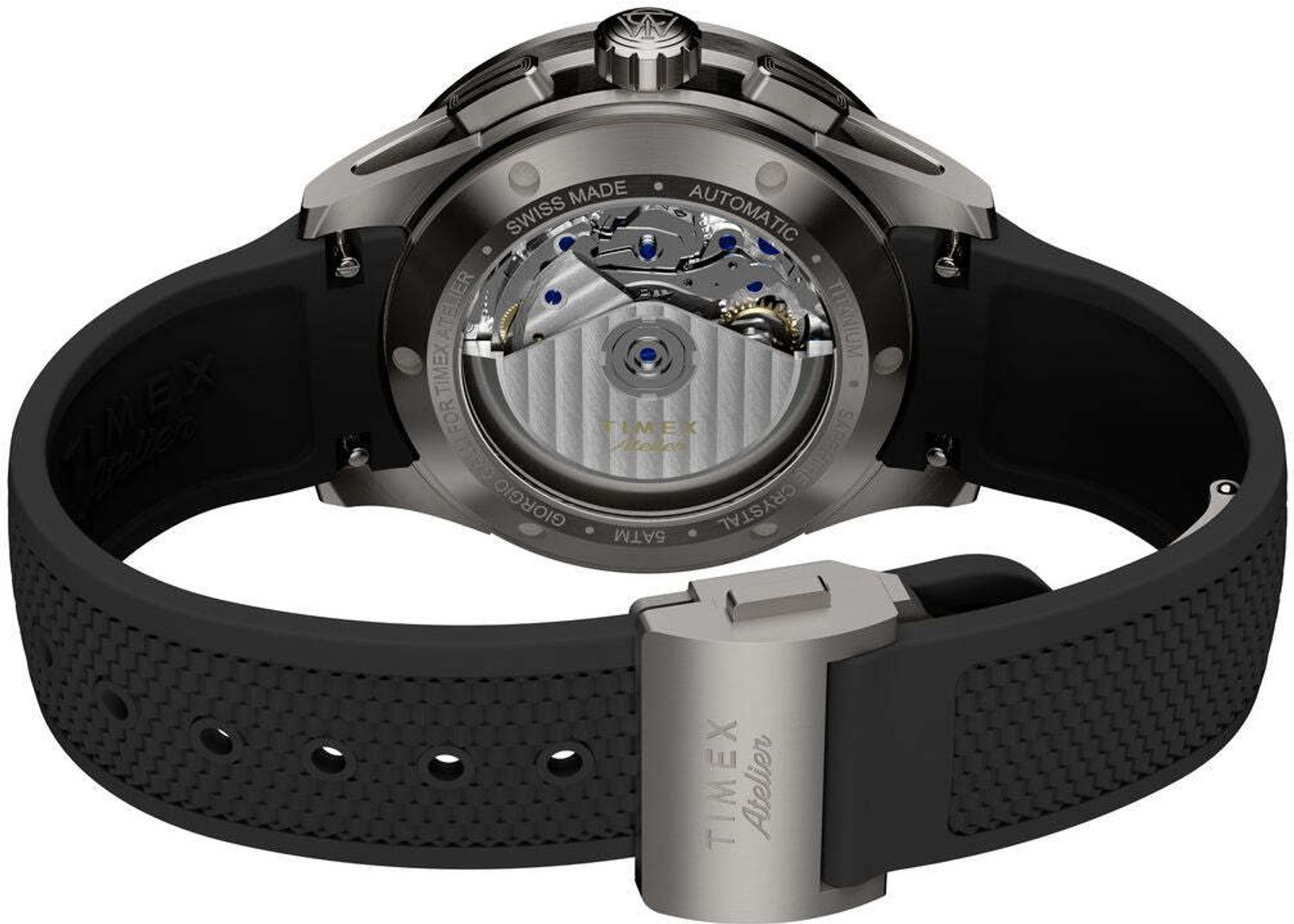 Image of TIMEX Atelier Round 42 mm Black Dial Automatic Analog Watch - For Men TW6A028004A