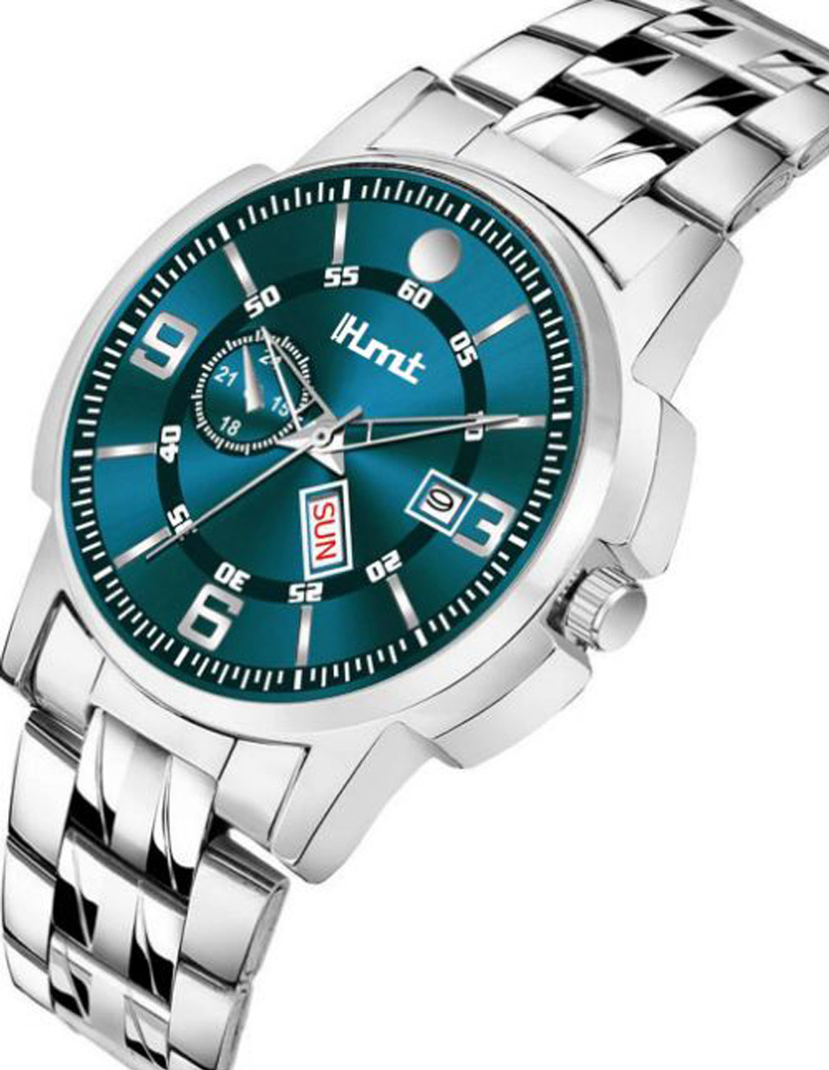 Image of HMT DLX HMDLX-BG3-2022-03 Trending HMTS Green Mens Watch-Watches & Branded Quartz and Wrist Ghadi For Men Analog Watch - For Men