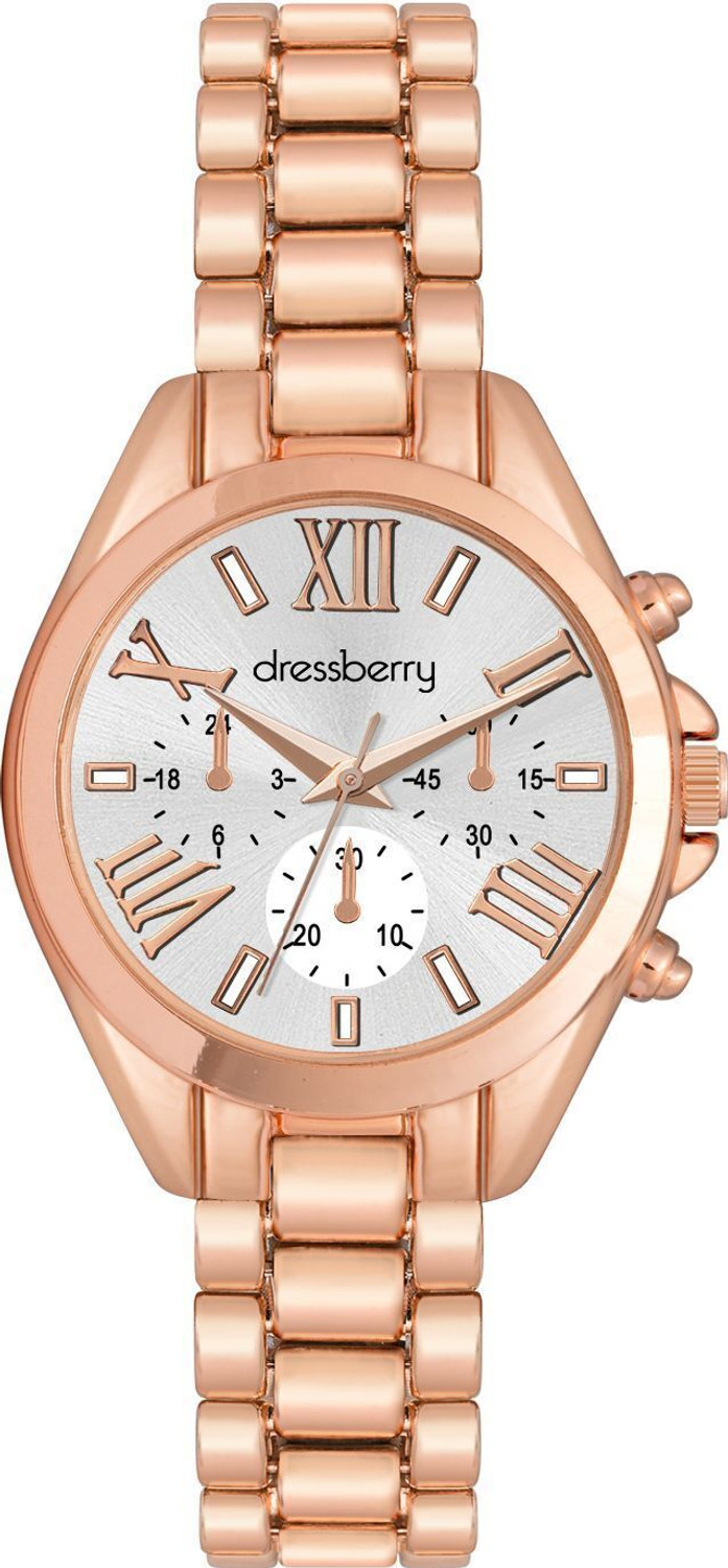 Image of Dressberry Round dial dummy chronograph subdials & dummy push buttons Analog Watch - For Women