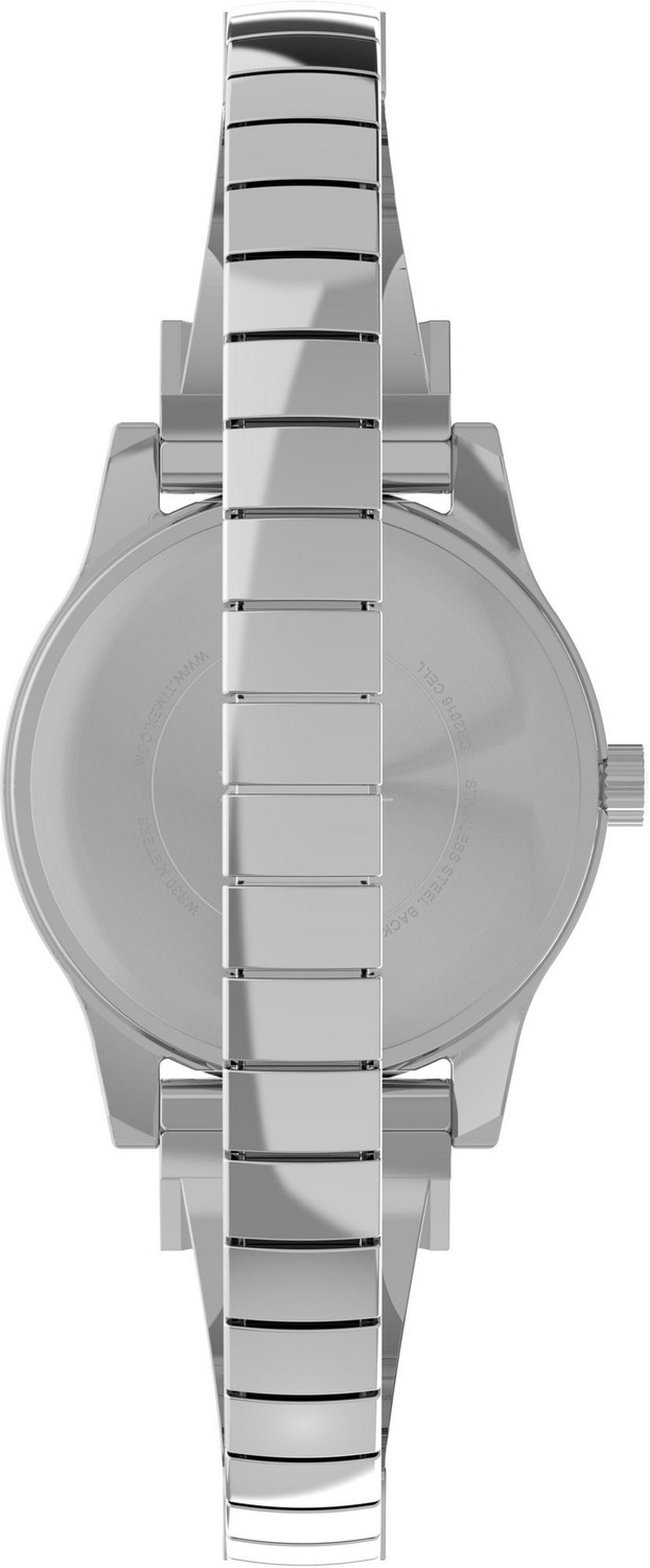 Image of TIMEX Round 25mm Silver Dial Analog Watch - For Women