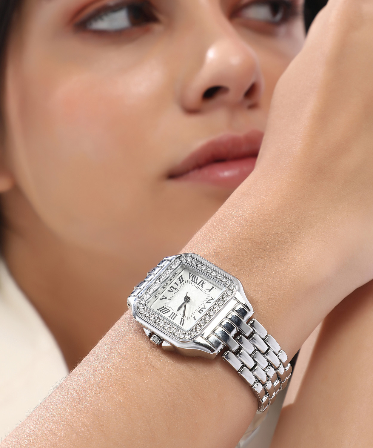 Image of Haute Sauce The Solene Square Watch Analog Watch - For Women