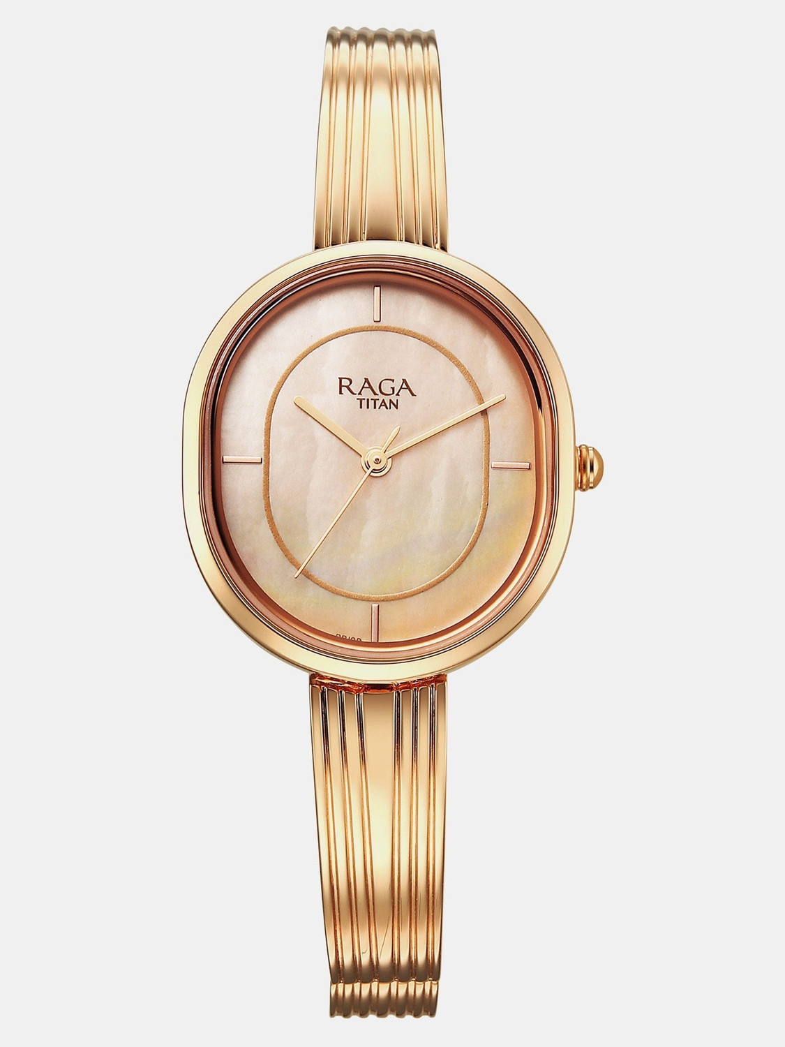 Image of Titan Raga Contempore Titan Raga Contempore Quartz Rose Gold Mop Round Dial Women's Watch / Analog Watch - For Women