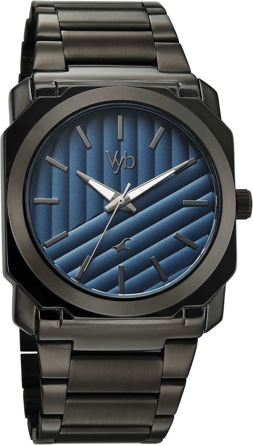Image of Fastrack Vyb Challenger Fastrack Vyb Challenger Quartz Blue Dial Grey Stainless Steel Strap Analog Watch - For Men