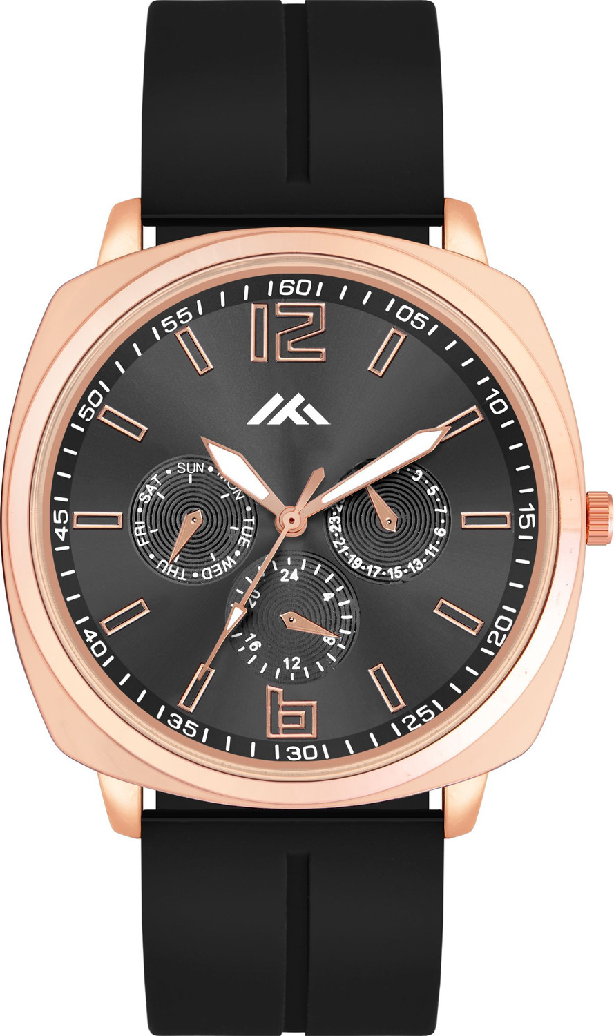 Image of Shivark BL-59 Newly Arrived Girl Or Silicon Strap Square dial Analog Watch - For Men