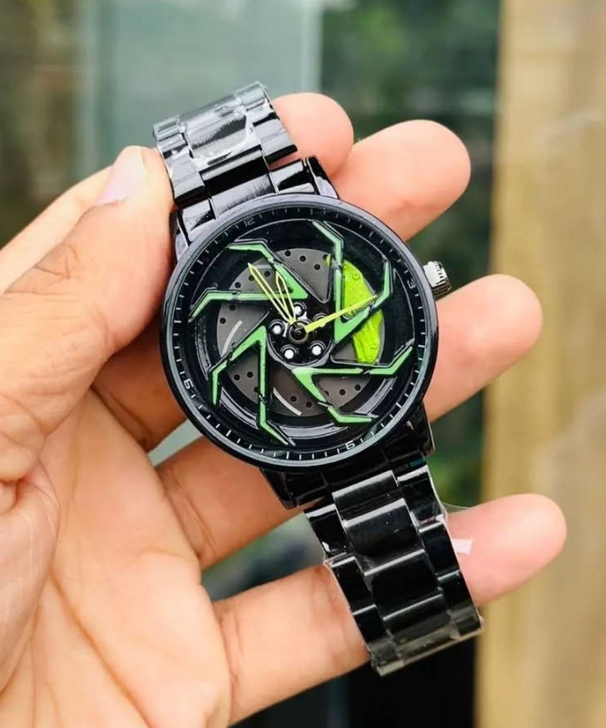 Spinner Rotating Wheel Dial Analog Watch - Image 2