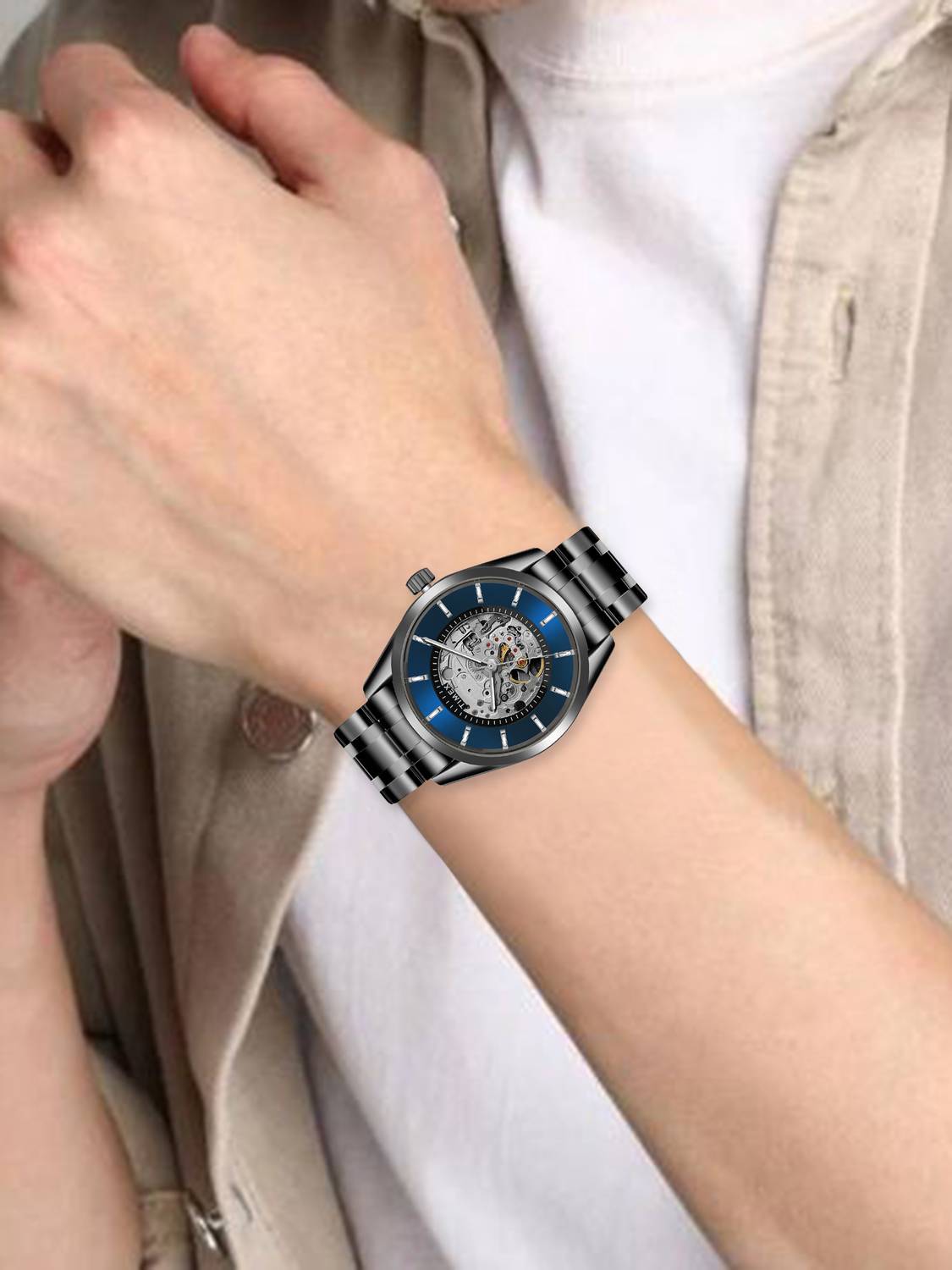 TIMEX Automatic Blue Dial Analog Watch - Image 5