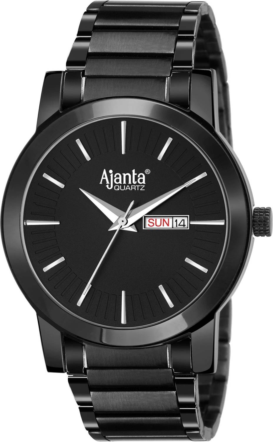 AJANTA QUARTZ AWC502ISG/BLS/B/BL Black Analog Watch - For Men