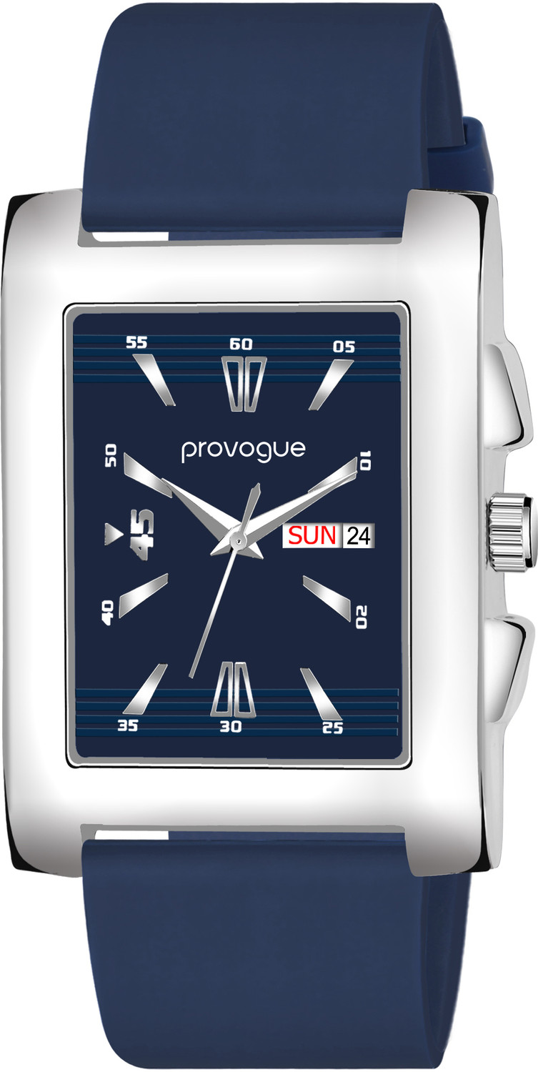 Image of PROVOGUE Minimalist Series | Smart Watch Strap | Smart Clip | Soft Silicon | Day and Date Analog Watch - For Men