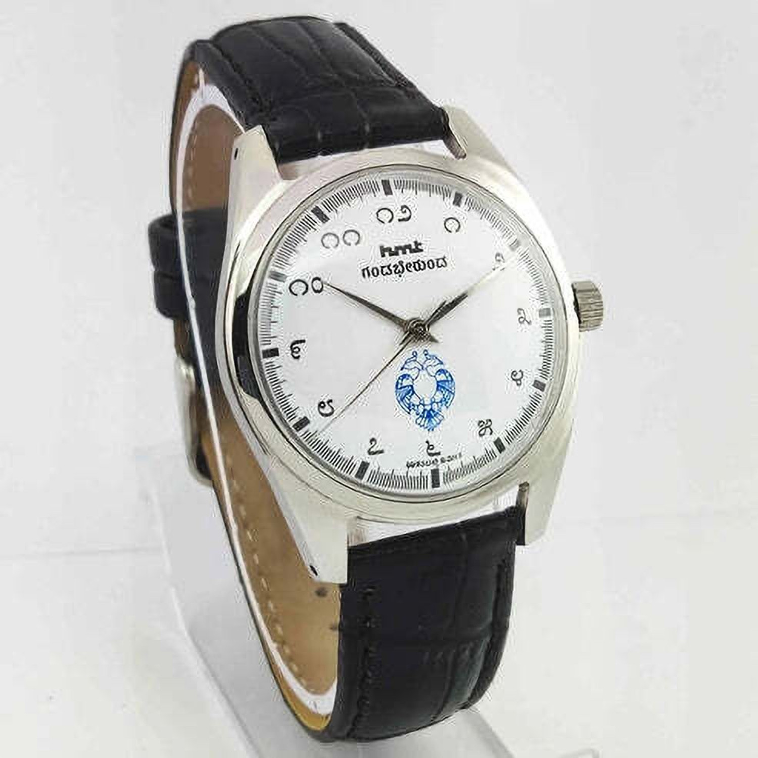 Image of TimeNest Classic | Dress | Formal | Luxury Vintage Gandaberunda White Dial Kannada Numerals 17 Jewels Men's Watch Analog Watch - For Men