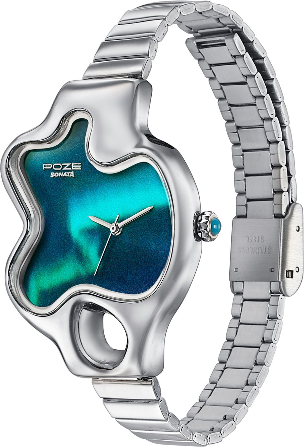 Image of SONATA Poze 8 Sonata Northern Lights inspired Poze With Blue Dial Analog Watch - For Men & Women