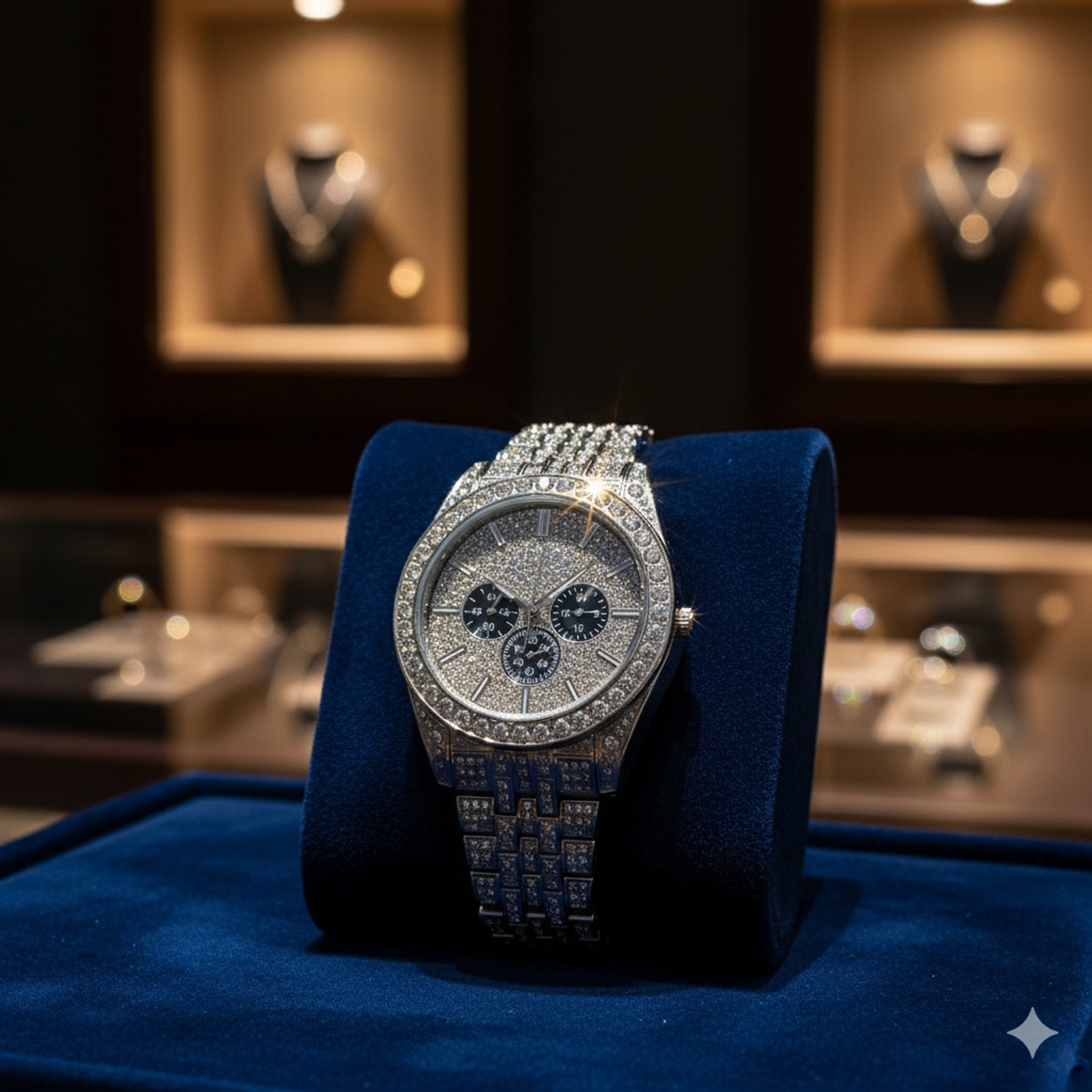 Image of AMSSTYLE R888 High-End Diamond Look Analog Wristwatch Analog Watch - For Men & Women